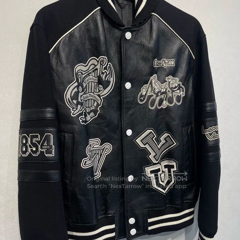 Louis Vuitton Louis Vuitton Note logo patchwork leather baseball jacket Size US M / EU 48-50 / 2 - 3 Thumbnail