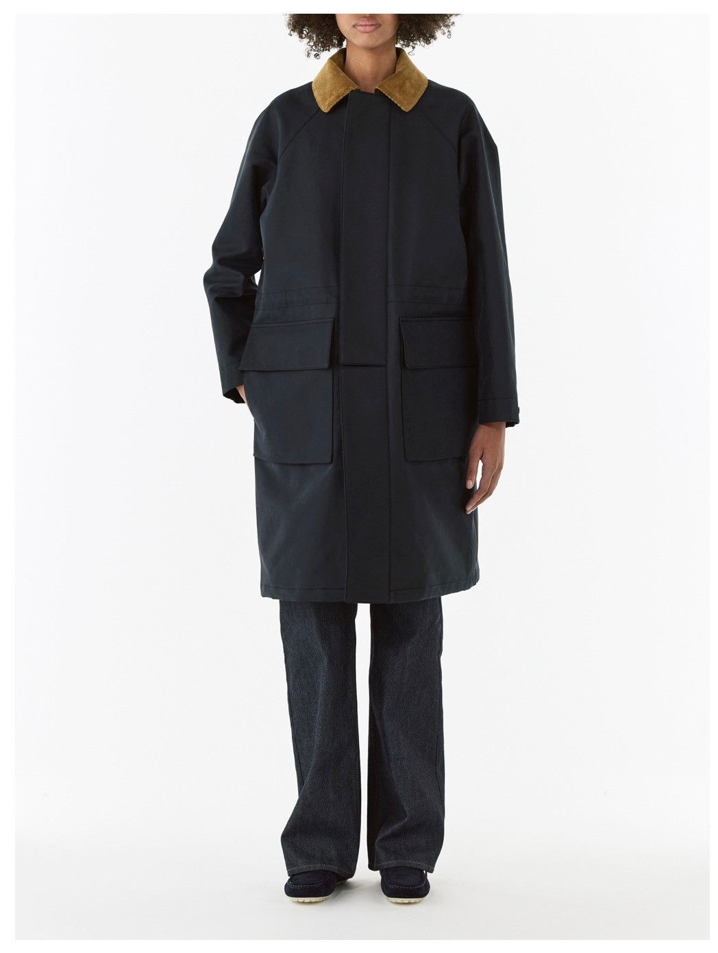 Loro Piana o1srvl11e0126 FAN4202 Horsey Long Jacket in Navy Size S / US 4 / IT 40 - 5 Thumbnail