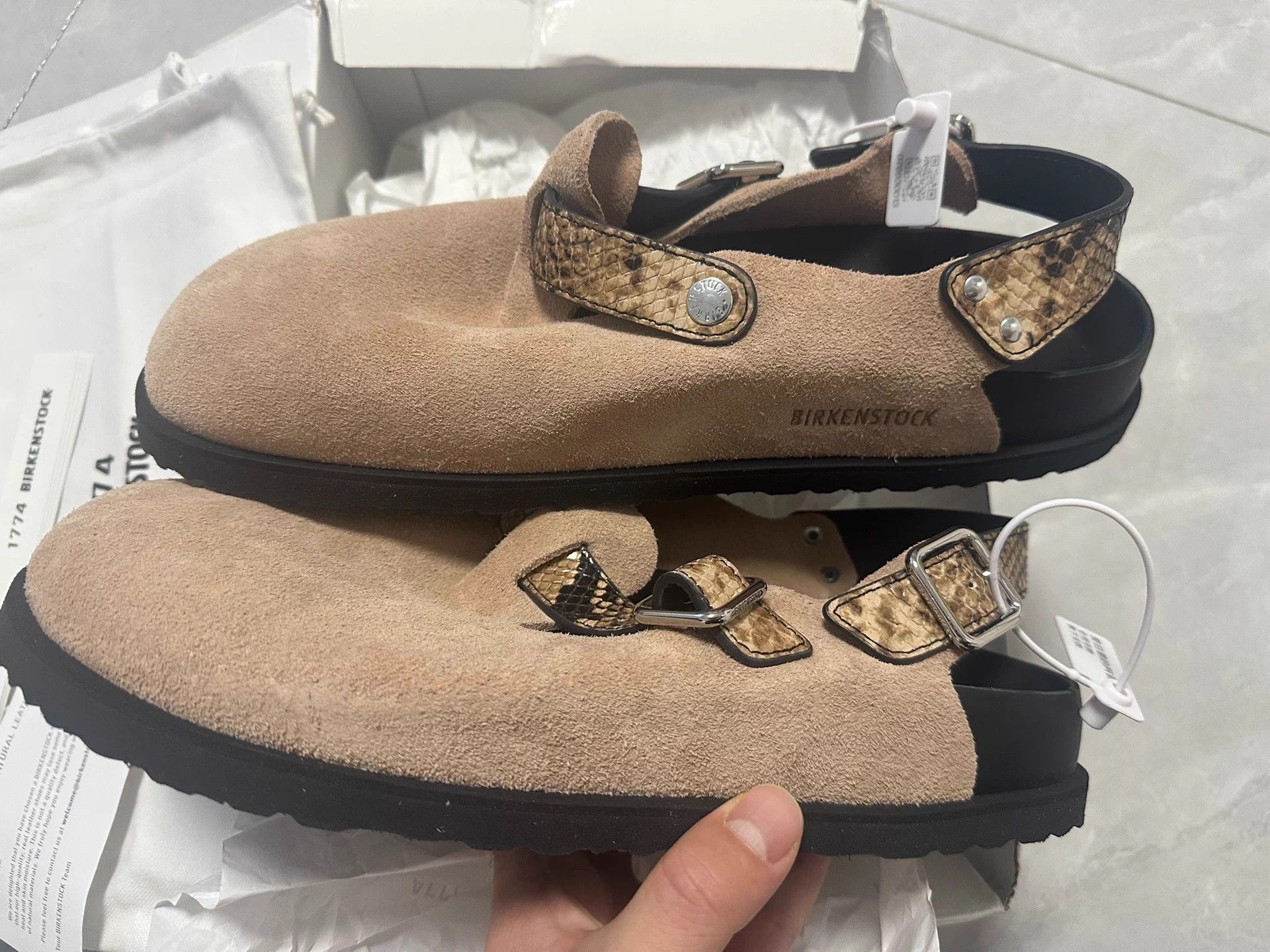 Birkenstock Birkenstock 1774 Tokio Snake LE 44(285) Italian Calf New Rare Size US 11 / EU 44 - 1 Thumbnail