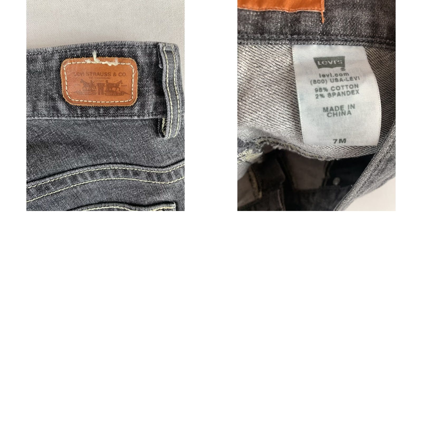 Levi's LEVIS Jeans WOMENS 7M BLACK CUT OFF Denim Size 28" / US 6 / IT 42 - 8 Thumbnail