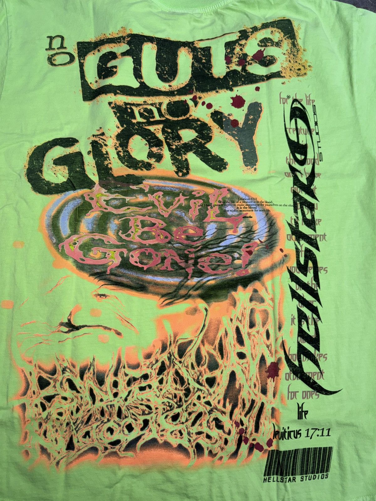 HELLSTAR Hellstar No Guts No Glory T-shirt Size US M / EU 48-50 / 2 - 4 Thumbnail