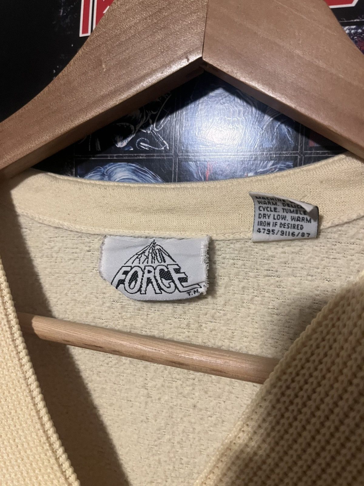 Other Vintage 90’s Fashion Force V Neck Cream Off white Sweater M Size M / US 6-8 / IT 42-44 - 5 Thumbnail