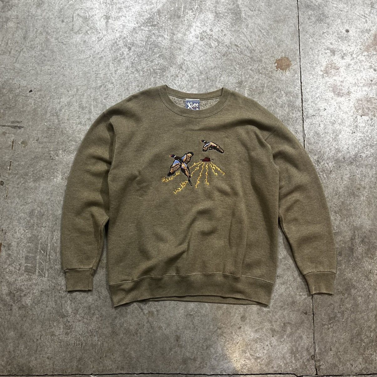 Lee Lee Sport Outdoor Pheasant Embroidered Crewneck Sweatshirt Size US L / EU 52-54 / 3 - 1 Thumbnail
