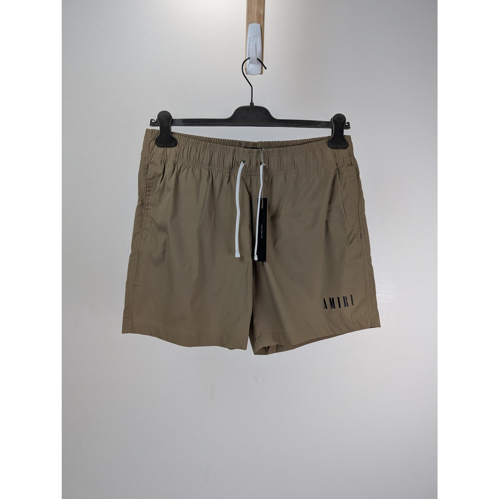 Amiri o1rshd1 Core Logo Swim Trunks Shorts in Tan Size US 32 / EU 48 - 1 Thumbnail