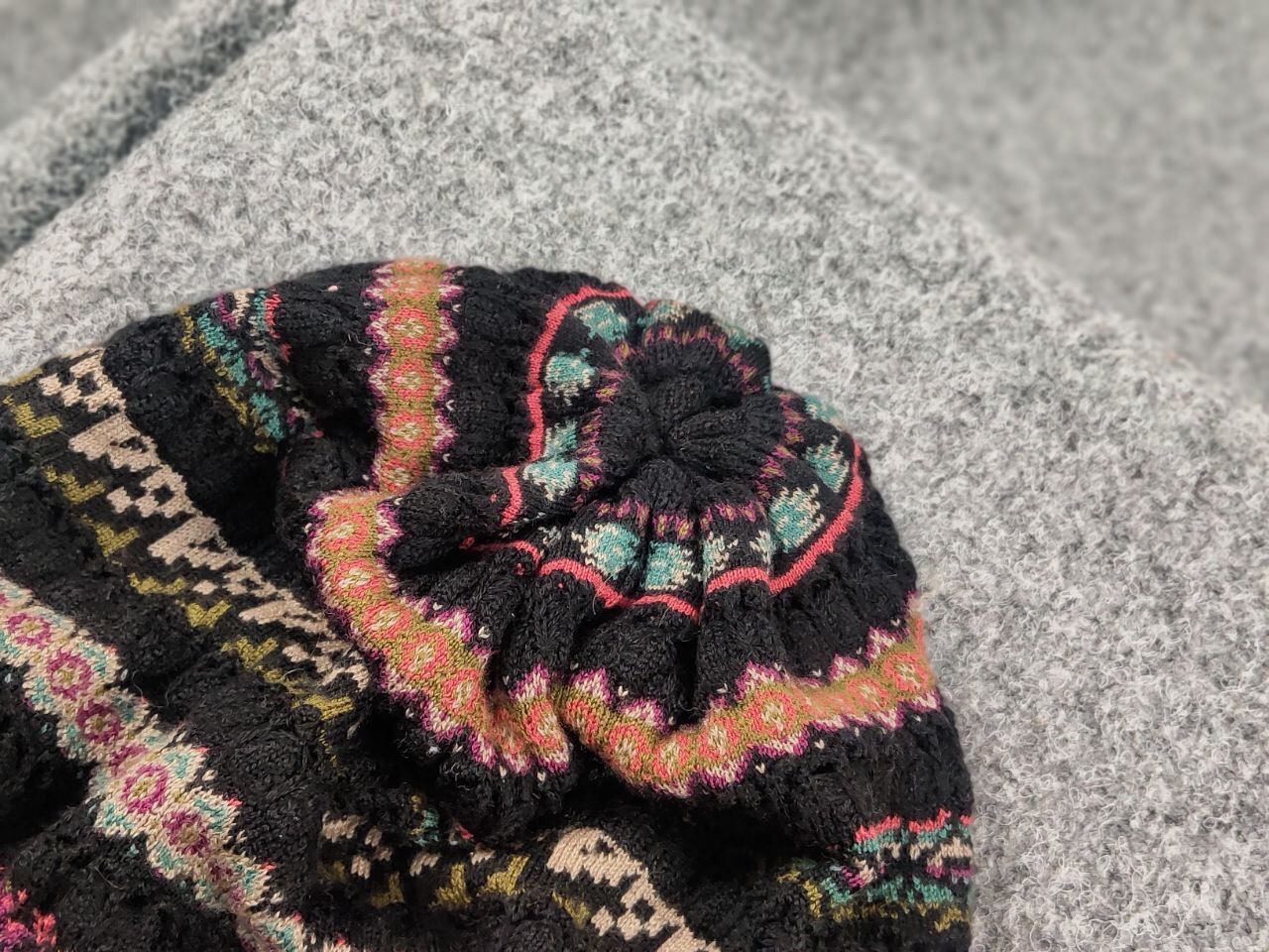 Other Ivko Merino Wool Knit Multicolor Pattern Hat Cap Size ONE SIZE - 6 Thumbnail