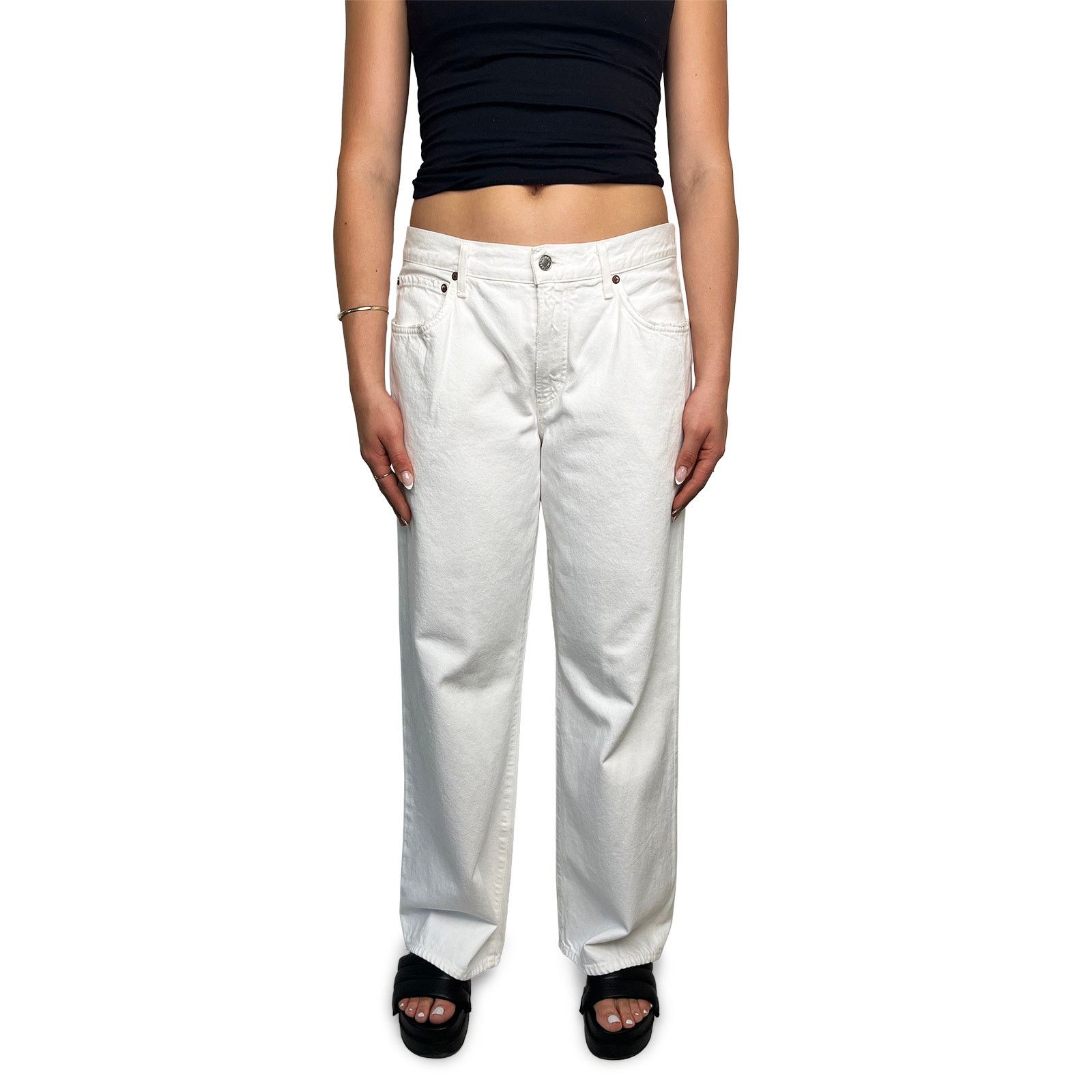Agolde Off white jeans Size 30" / US 8 / IT 44 - 1 Thumbnail