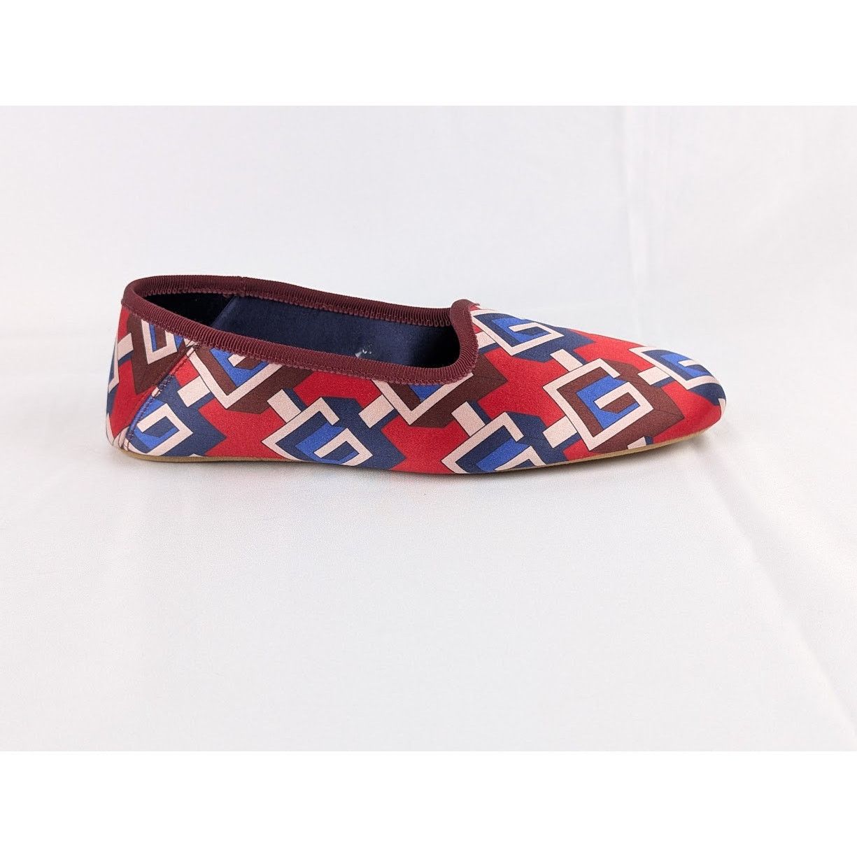 Gucci o1rshd1 Silk Printed Loafers in Multicolor Size US 6 / IT 36 - 2 Thumbnail