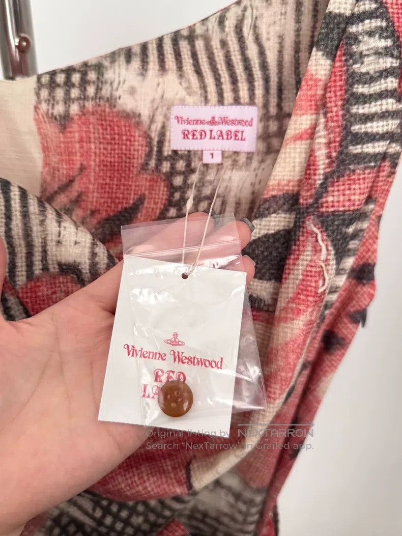 Vivienne Westwood Vivienne Westwood Vintage floral graffiti draped dress Size S / US 4 / IT 40 - 5 Thumbnail