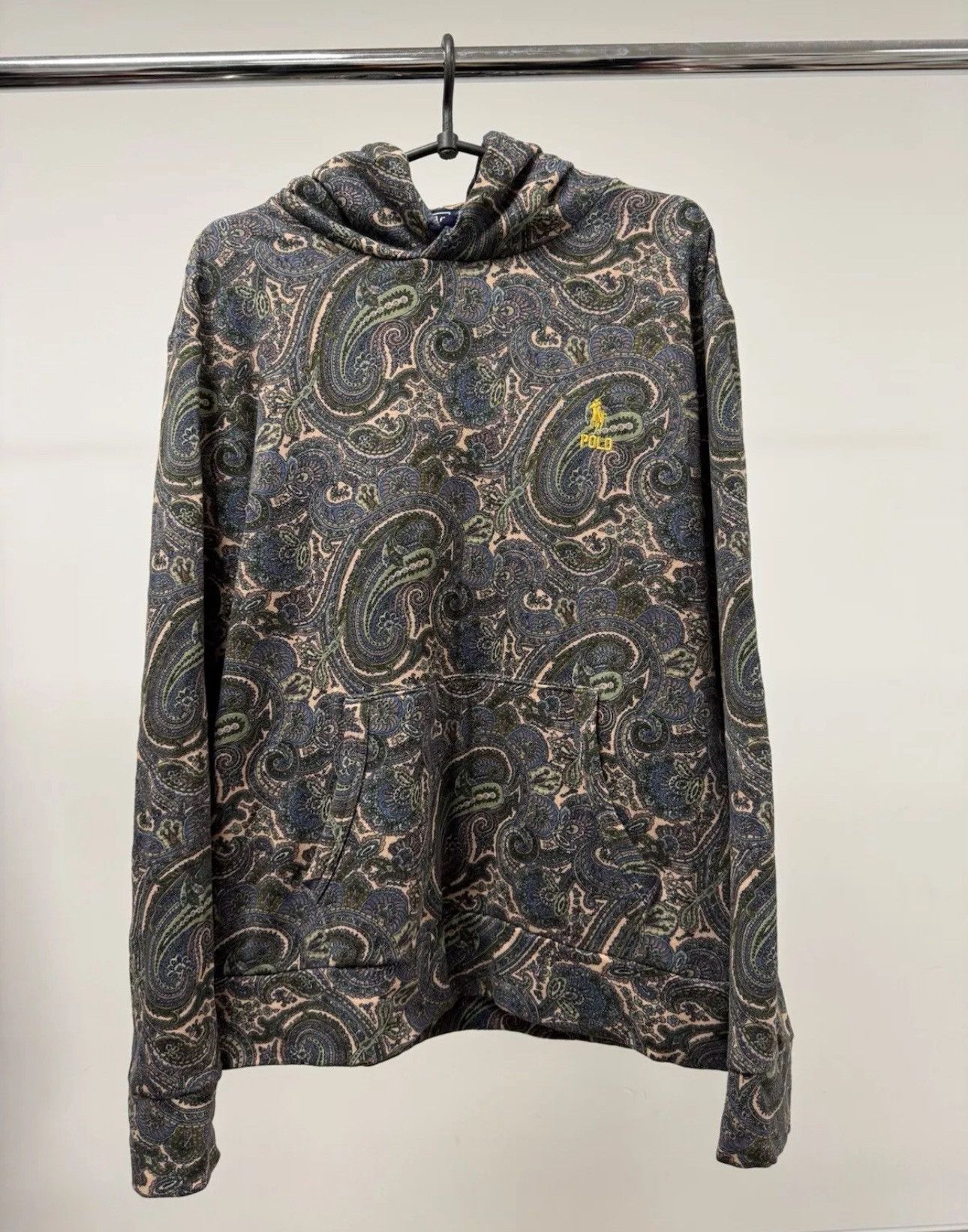 Polo Ralph Lauren × Ralph Lauren Polo Ralph Lauren Paisley Print Hoodie Fleece Men’s M Size Size US M / EU 48-50 / 2 - 2 Thumbnail