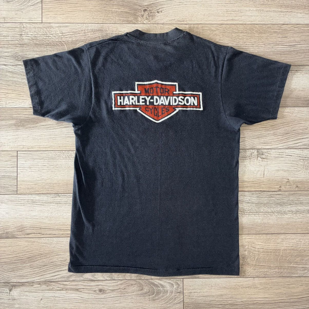 Harley Davidson 80s Laurel & Harley motorcycle accessories tee shirt Size US M / EU 48-50 / 2 - 3 Thumbnail