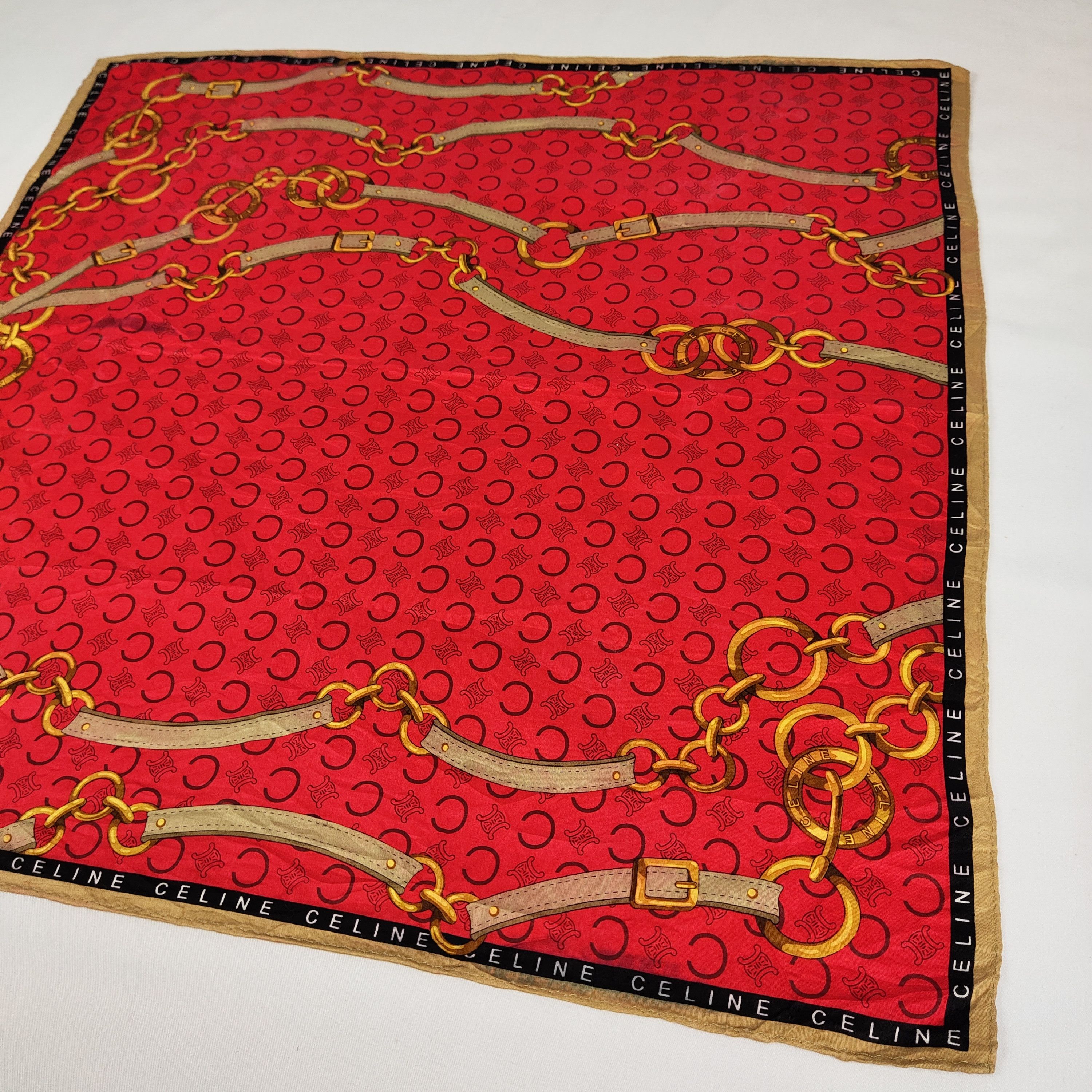 Celine × Vintage Celine Handkerchief / Neckerchief / Bandana FZ351 Size ONE SIZE - 4 Thumbnail