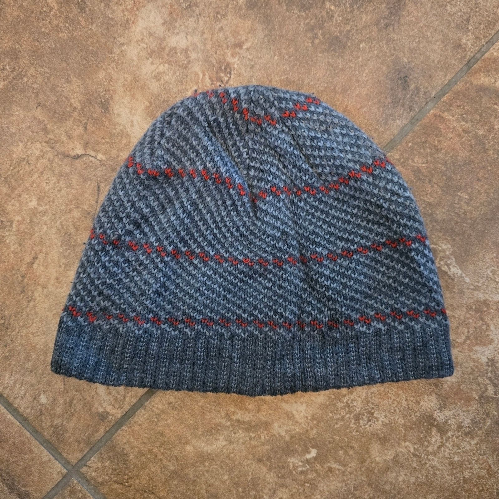 Other Grey Line Detailed Knit Beanie Size ONE SIZE - 2 Thumbnail