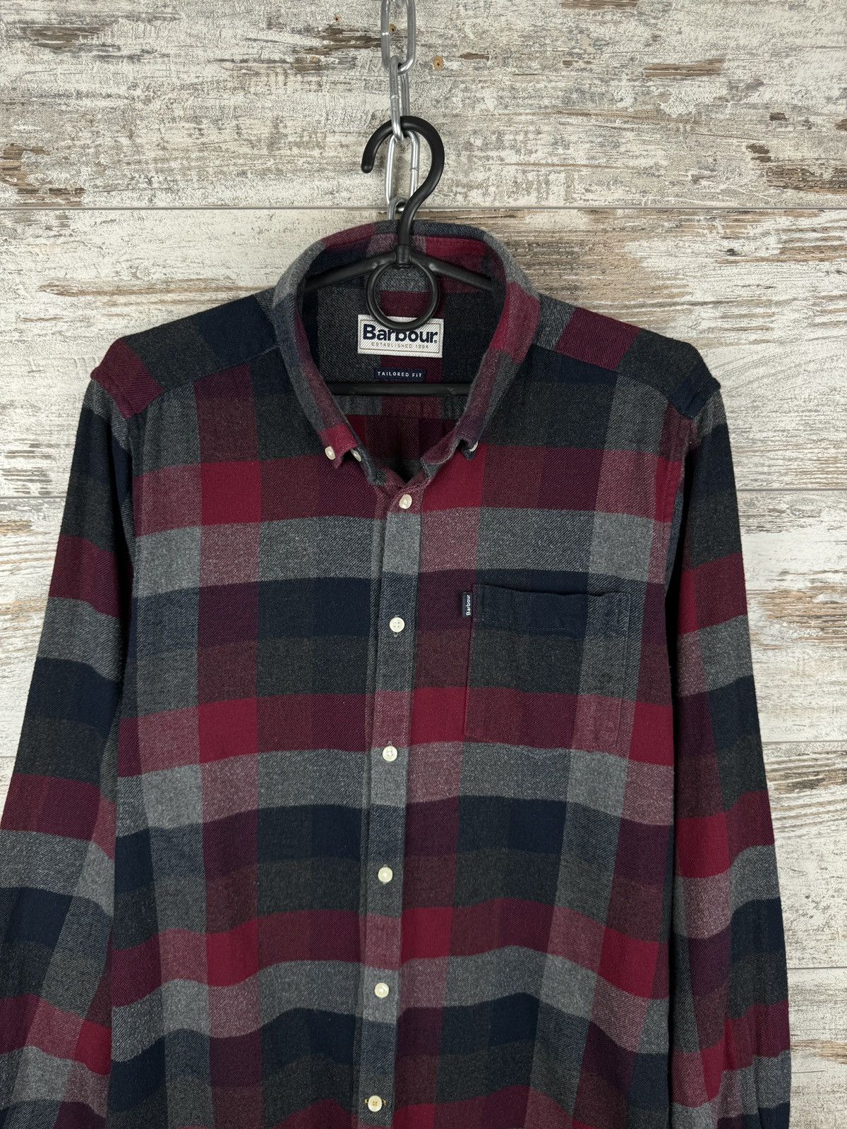 Barbour × Vintage Mens BARBOUR STAPLETON ANGUS shirts button up tweed size M Size US M / EU 48-50 / 2 - 6 Thumbnail