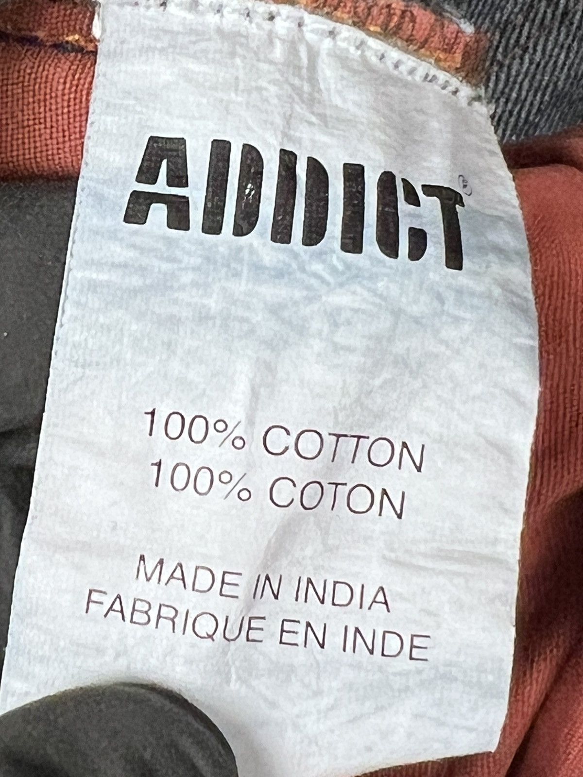 ADDICT × Addict Clothes Japan × Vintage 🔴 Vintage Addict clothing jeans Size US 28 / EU 44 - 12 Thumbnail