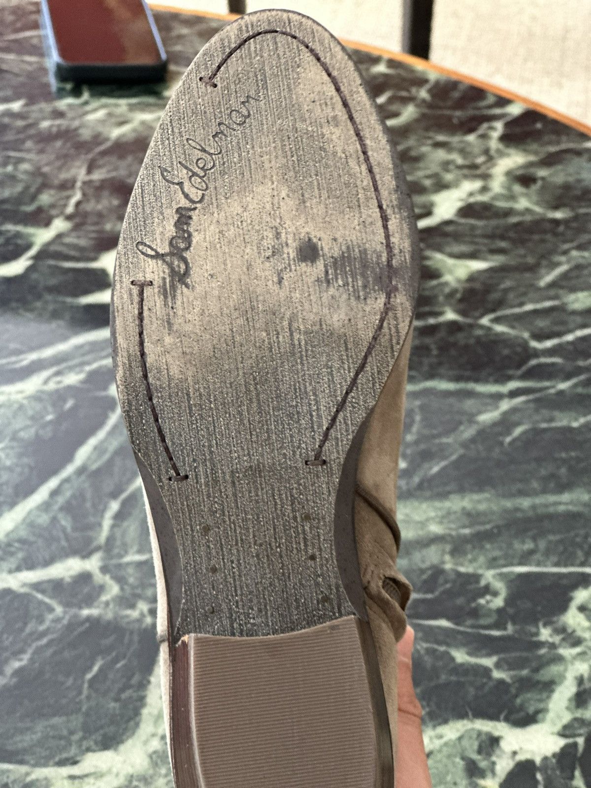 Sam Edelman Beige Low Boots Suede Size US 10 / IT 40 - 6 Thumbnail
