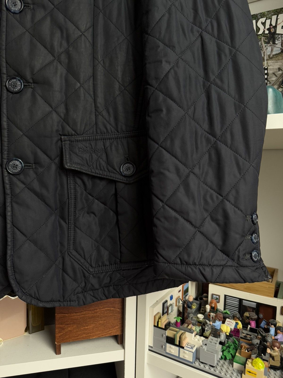 Barbour × Designer Barbour black quilted jacket S designer luxury old money y2k Size S / US 4 / IT 40 - 4 Thumbnail