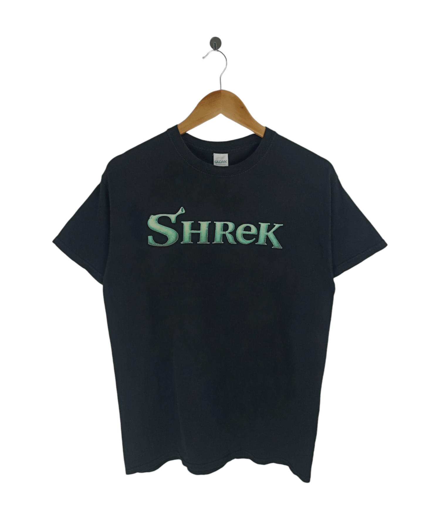 Cartoon Network VINTAGE FADED SHREK CLASSIC LOGO DREAMWORKS ANIMATION TEE Size US M / EU 48-50 / 2 - 1 Thumbnail