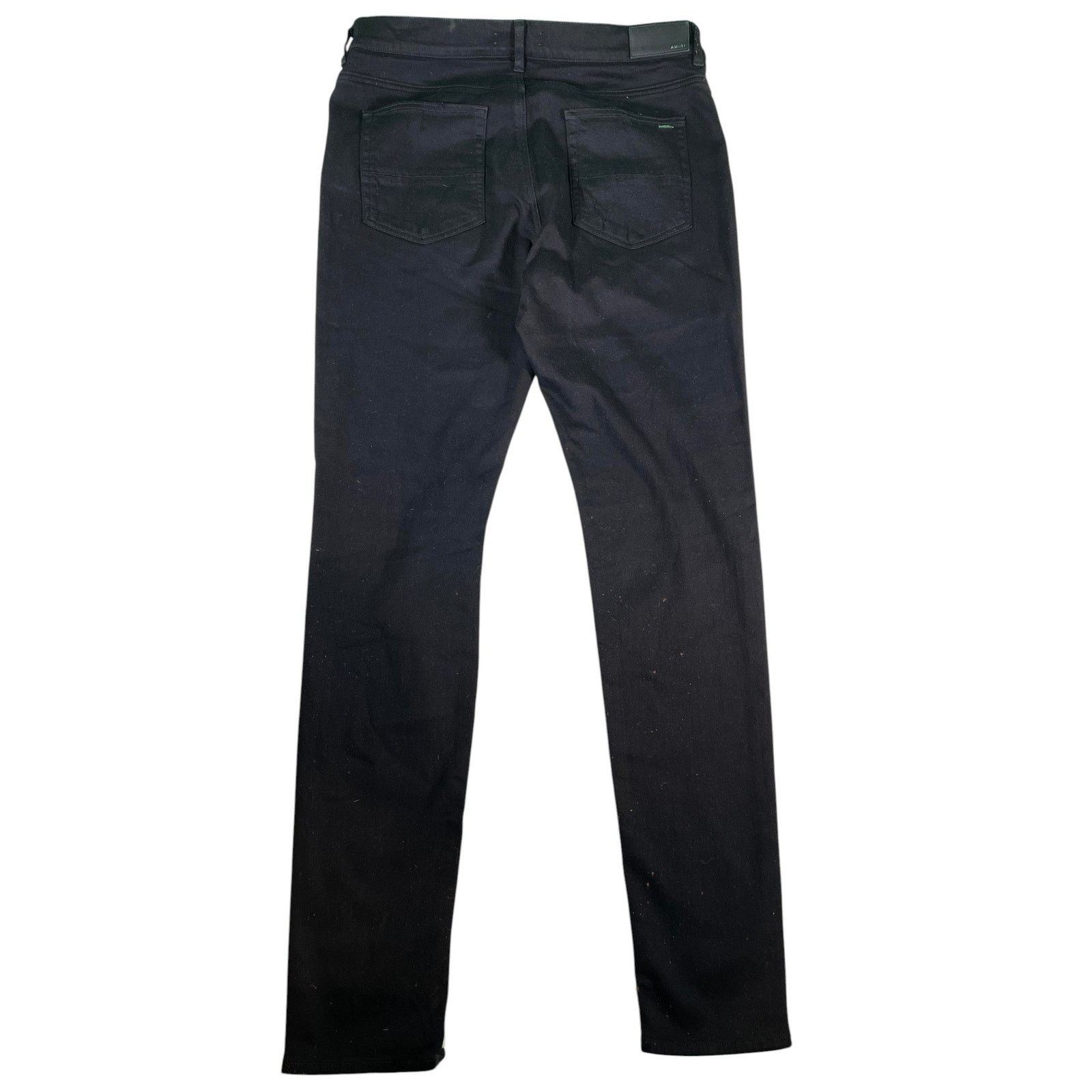 Amiri Amiri Plain Knee Rip Black Jeans Size US 38 / EU 54 - 2 Thumbnail