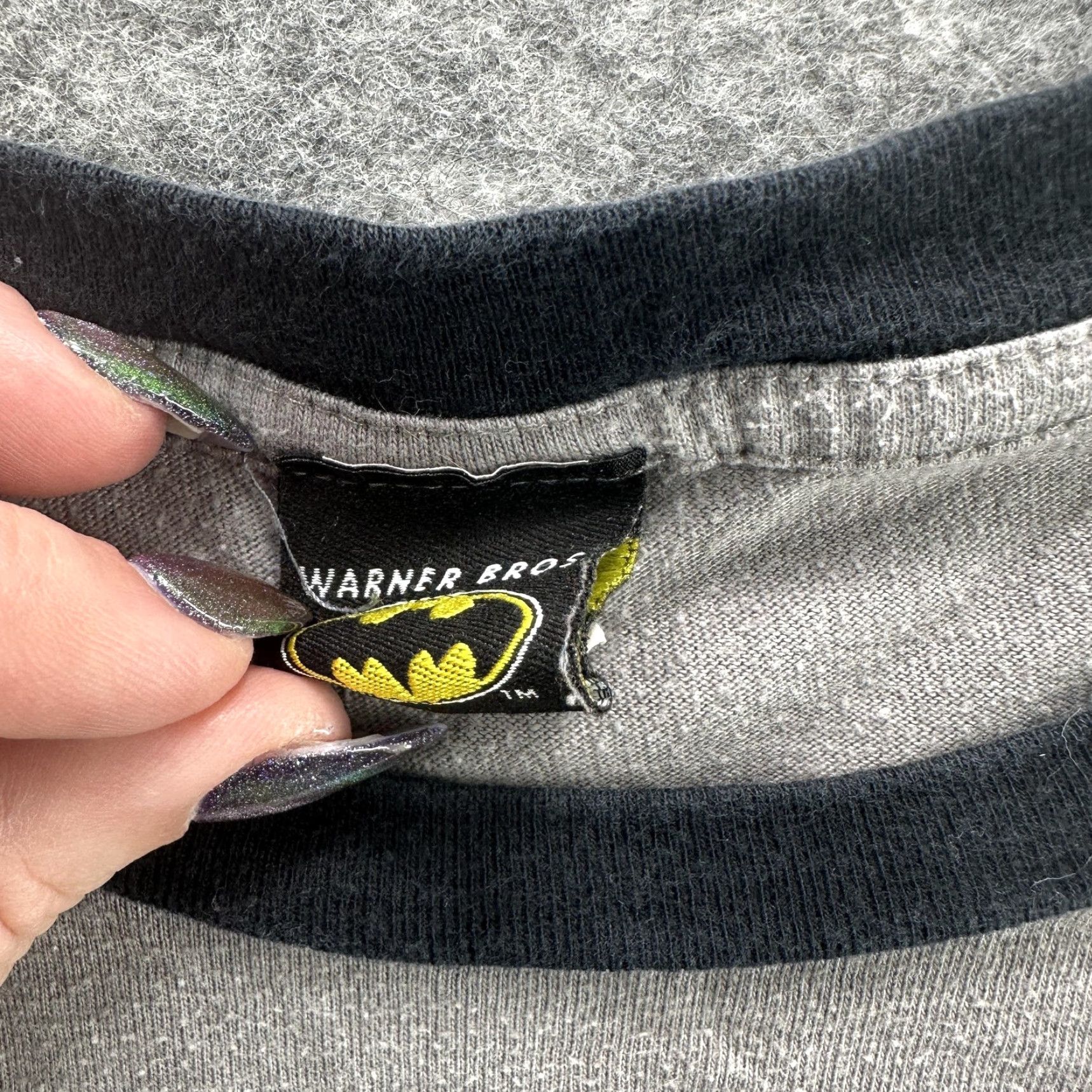 Vintage VINTAGE Batman & Robin Shirt Mens XL Gray Ringer 00s Graphic Print DC Comics Made in USA Mens Size US XL / EU 56 / 4 - 6 Thumbnail