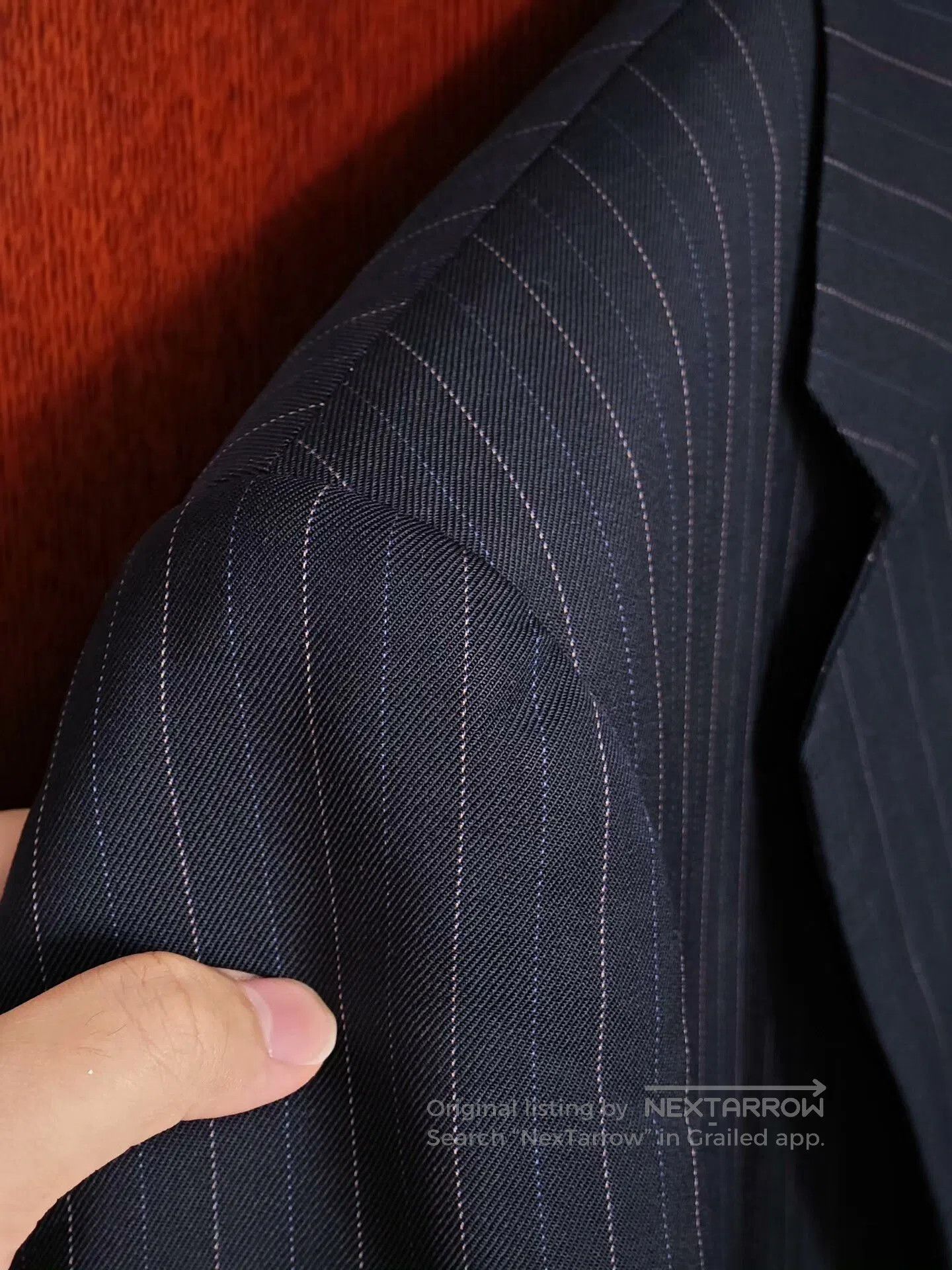 Japanese Brand Dormeuil Custom Wool Blazer Suit. Size US L / EU 52-54 / 3 - 3 Thumbnail