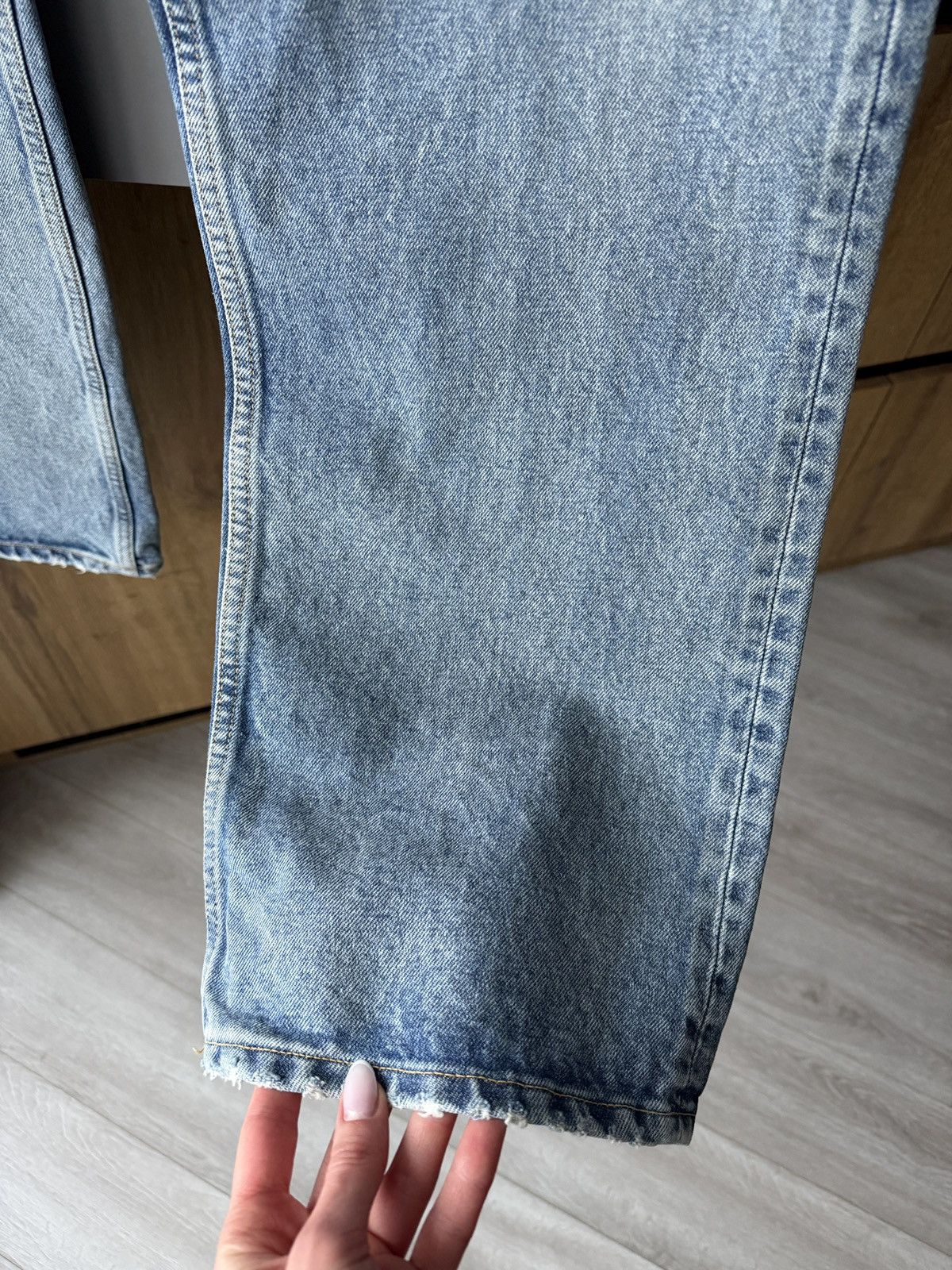 Balenciaga Belenciaga High-Rise Straight Blue Denim Pants Size US 27 - 5 Thumbnail