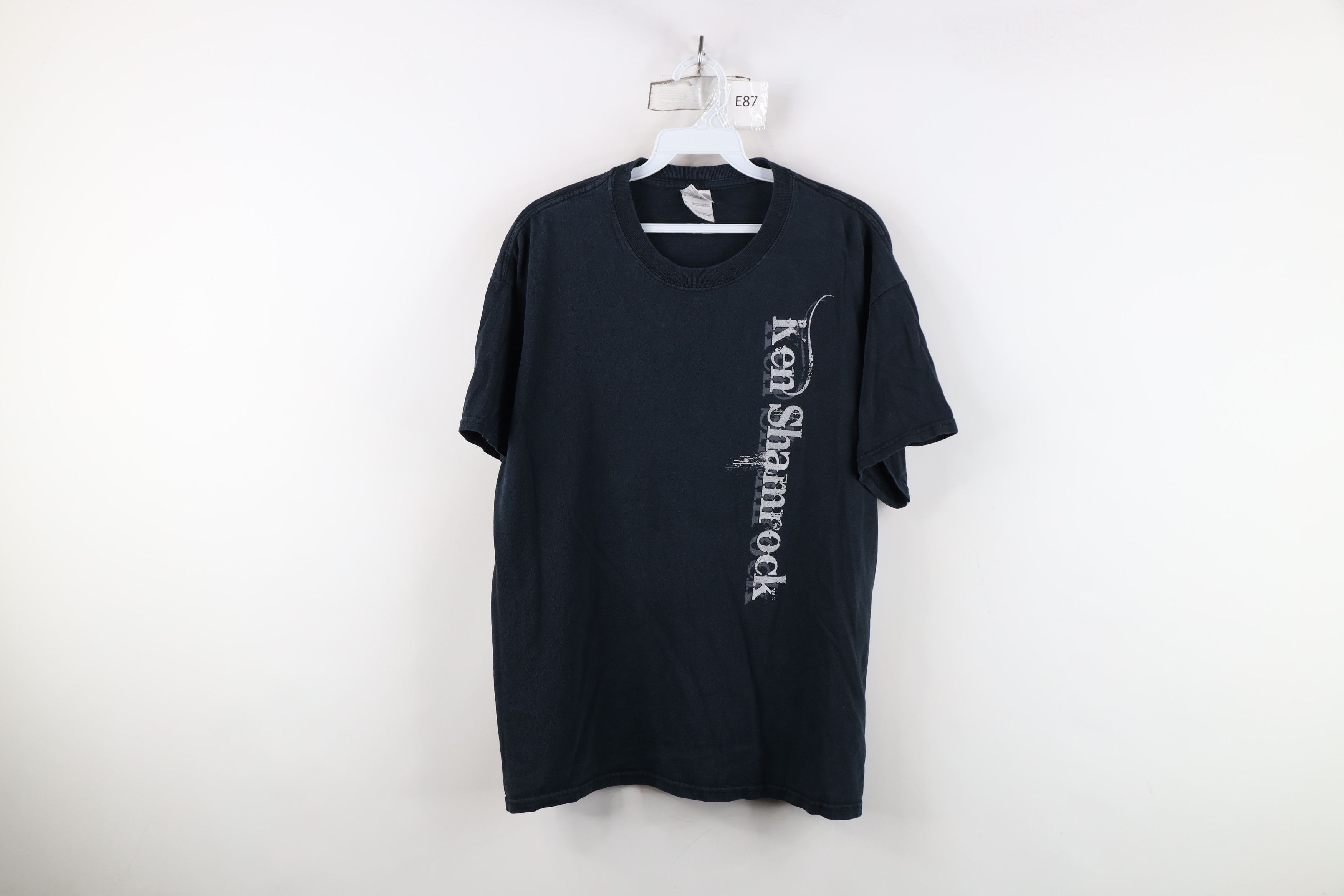 Vintage Vintage Y2K MMA Fighting Ken Shamrock Wanted T-Shirt Black Size L / US 10 / IT 46 - 1 Thumbnail