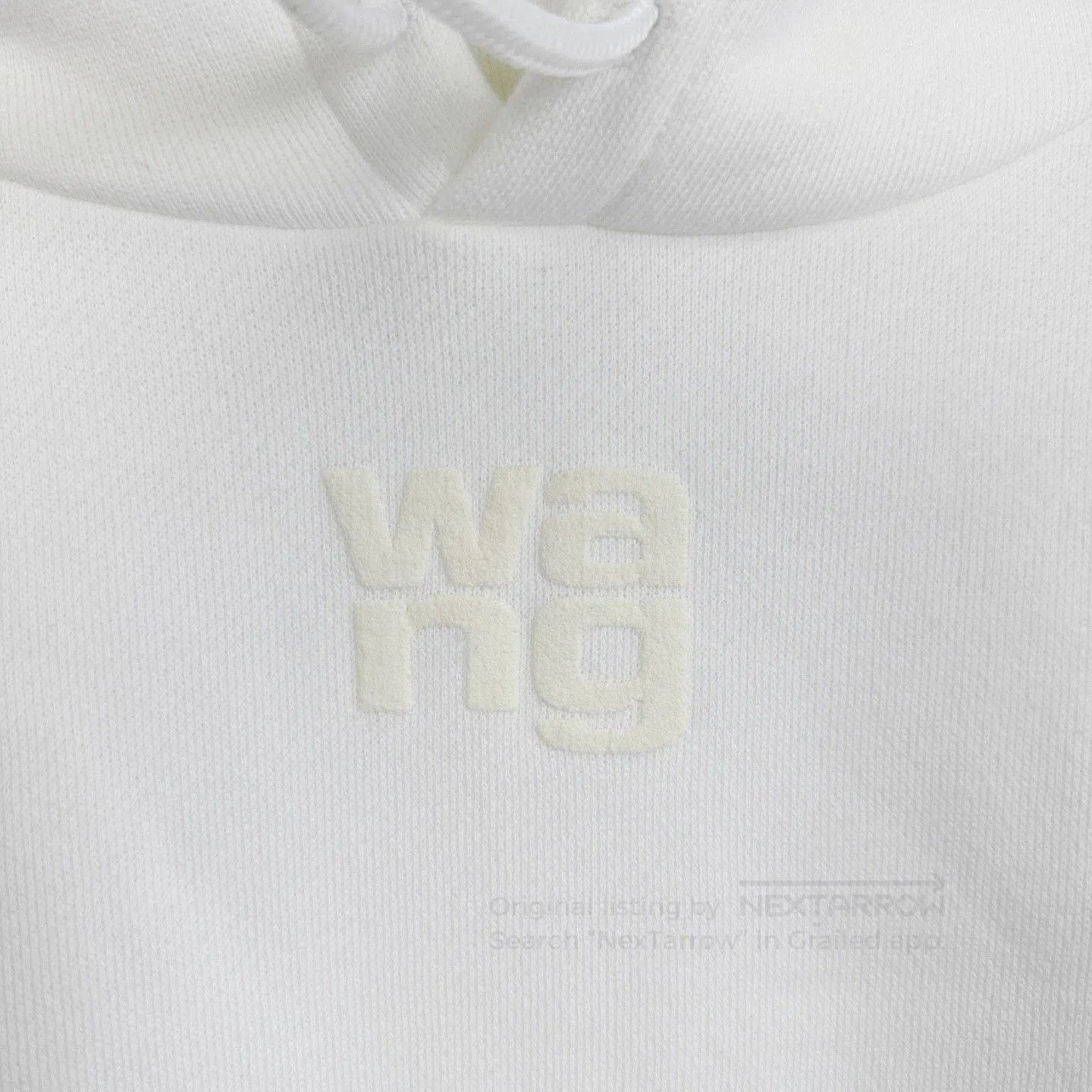Alexander Wang Alexander Wang White Foam Logo Hoodie. Size S / US 4 / IT 40 - 6 Thumbnail