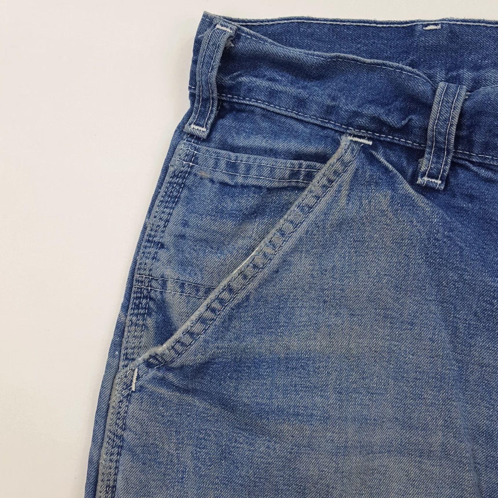 Carhartt VINTAGE Carhartt Jeans Denim 40x30 Blue 90s Grunge Workwear Distressed Carpenter Regular Mens Jeans Size US 40 / EU 56 - 5 Thumbnail
