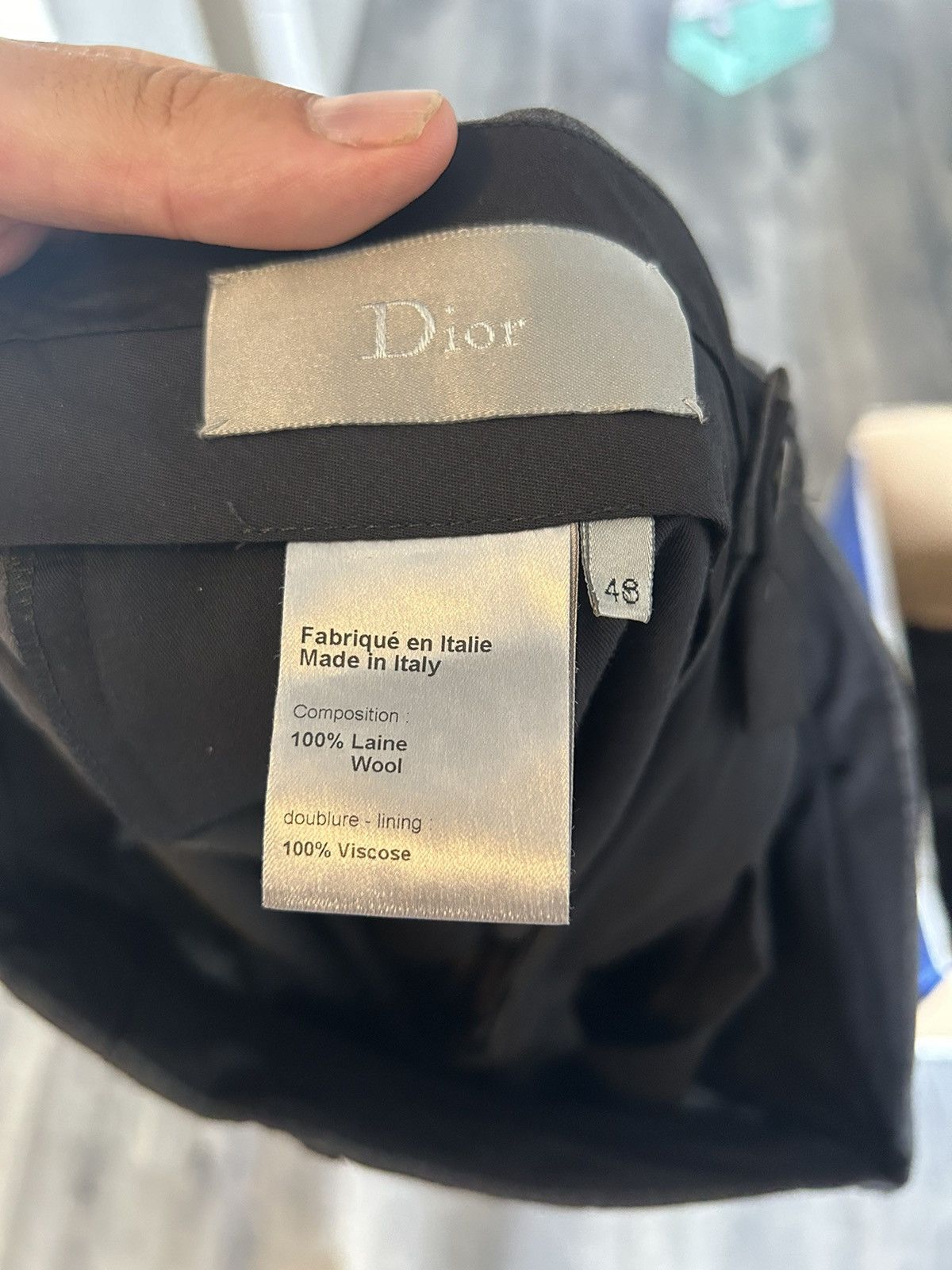 Dior Grey Wool Pants Size US 32 / EU 48 - 10 Thumbnail