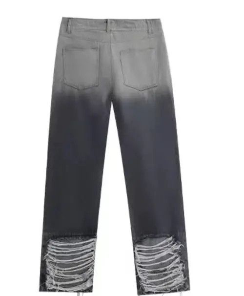 VIBE High street sabotage washed heavy embroidered ripped jeans Size US 30 / EU 46 - 2 Thumbnail