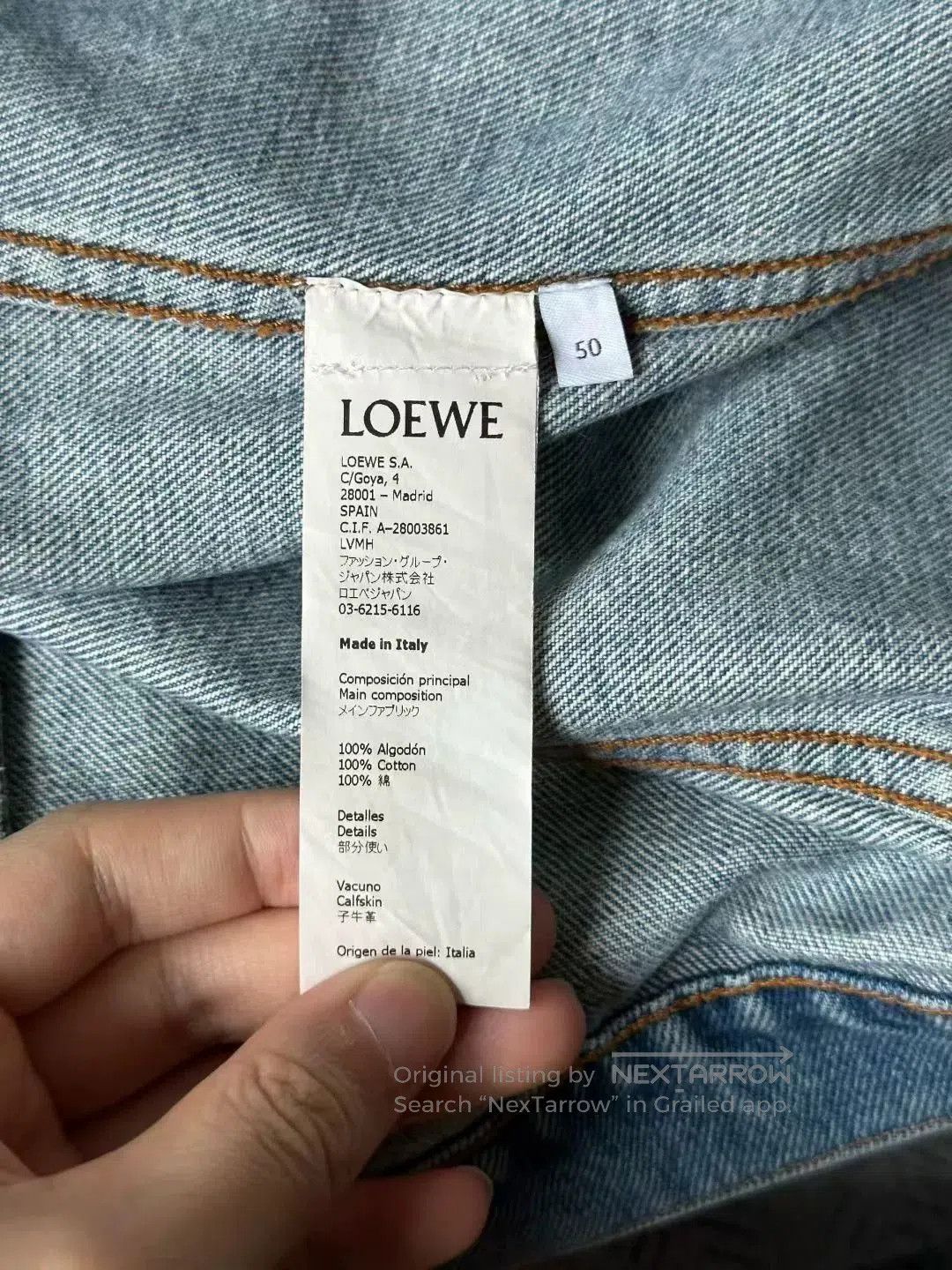 Loewe loewe denim jacket size 50 in new condition. Size US L / EU 52-54 / 3 - 4 Thumbnail