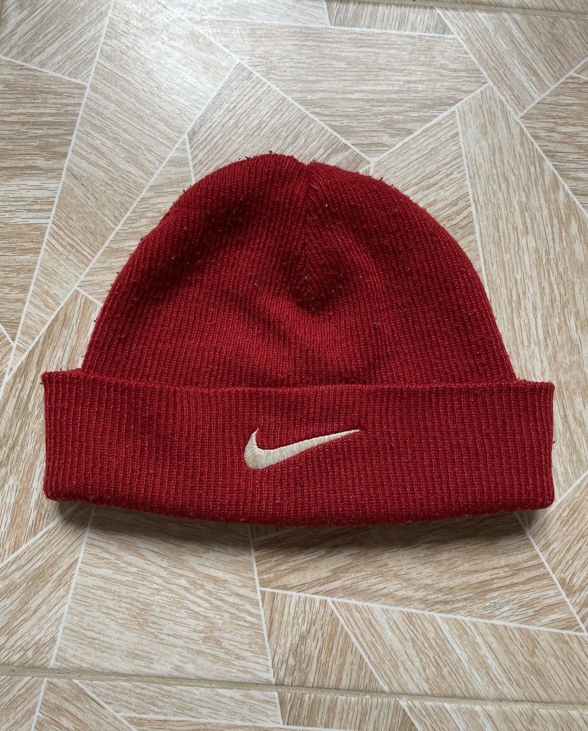 Nike × Vintage Rare Vintage 90s Y2K Nike Swoosh Logo Red Hat Size ONE SIZE - 1 Thumbnail