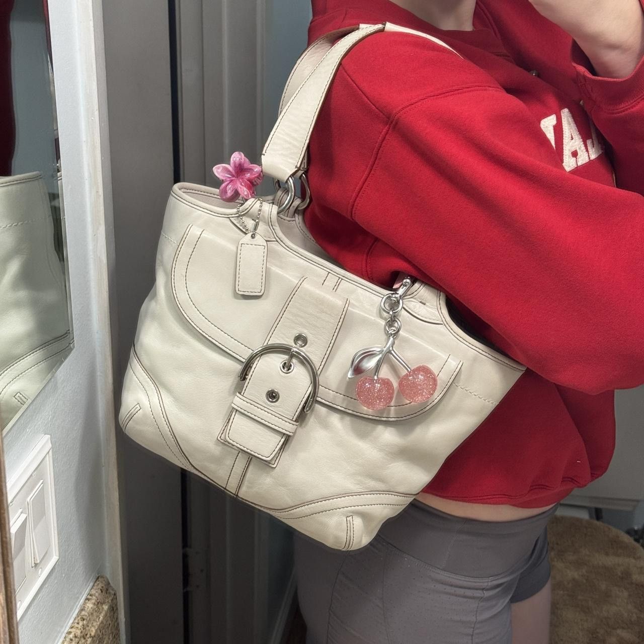 Coach Y2K White Leather Coach Soho Tote Size ONE SIZE - 8 Thumbnail