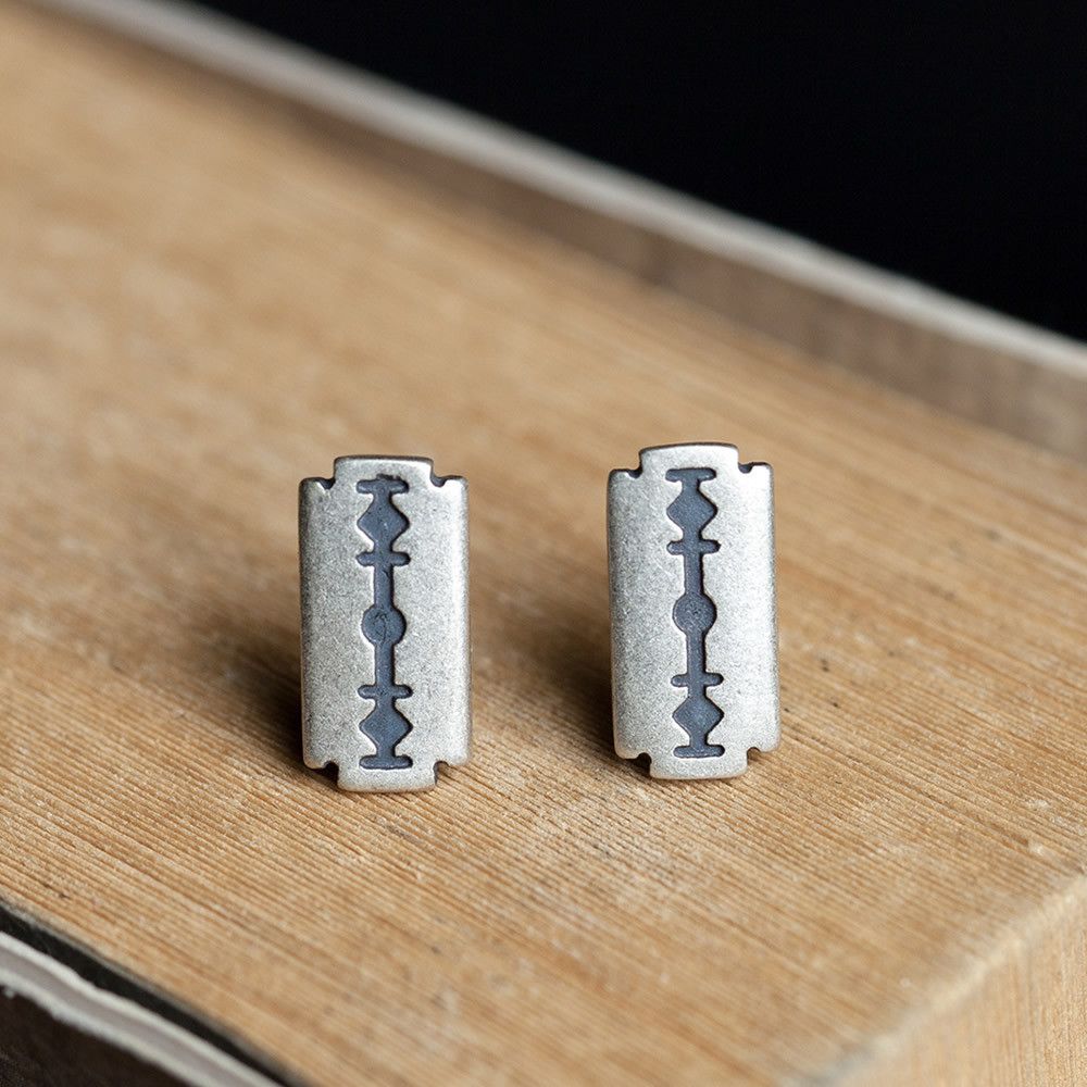 Jewelry Blades Vibe Earrings One Pairs Chrome Jewelry Size ONE SIZE - 2 Thumbnail