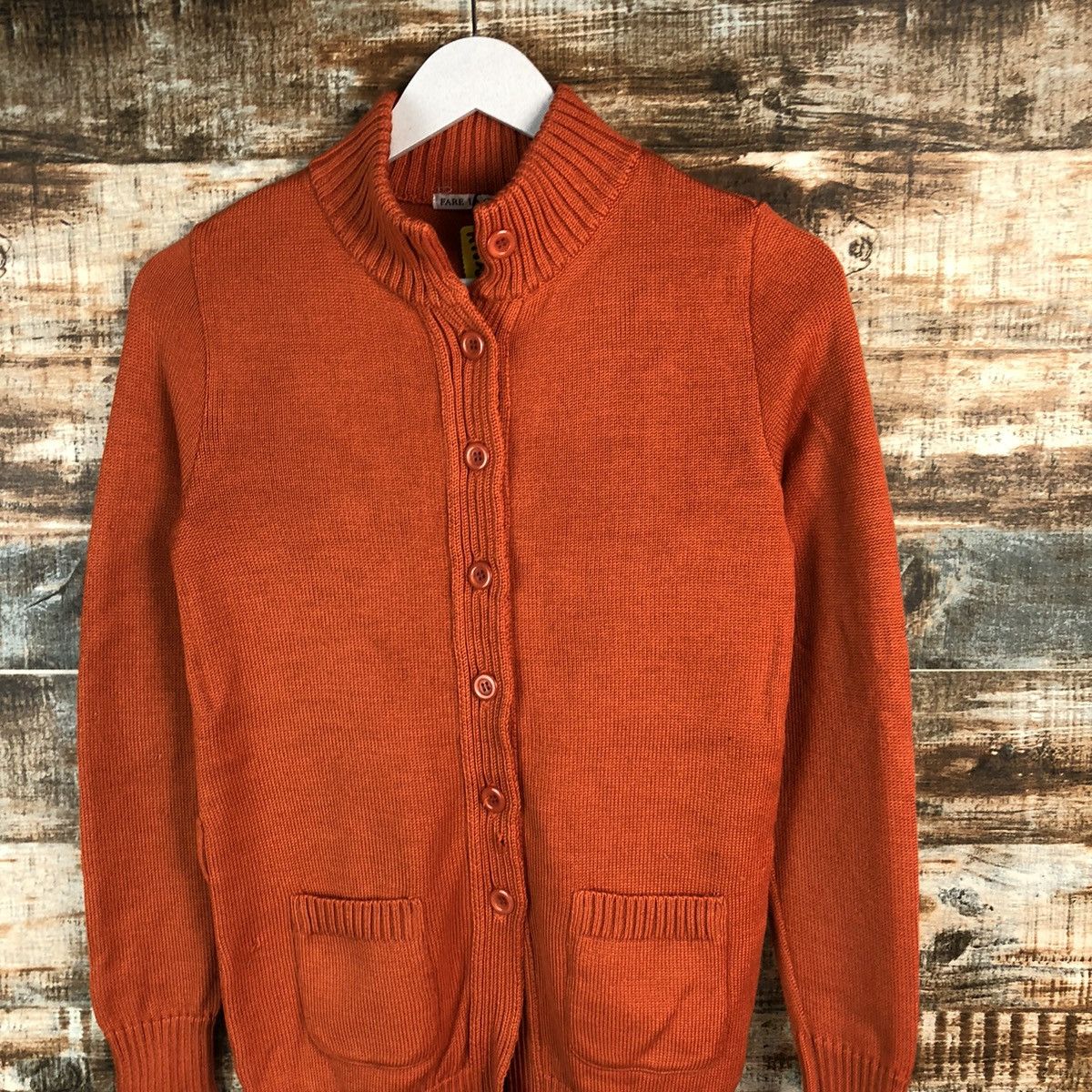 Homespun Knitwear × Japanese Brand Fare La Corte Orange Knitwear #A1825 Size S / US 4 / IT 40 - 5 Thumbnail