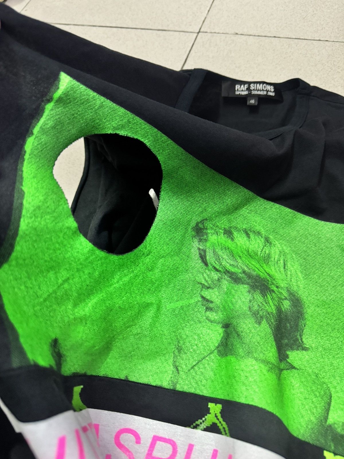 Raf Simons RAF SIMONS SS2003 CONSUMED WHITE BLACK ASPHALT SHIRT Size US M / EU 48-50 / 2 - 5 Thumbnail