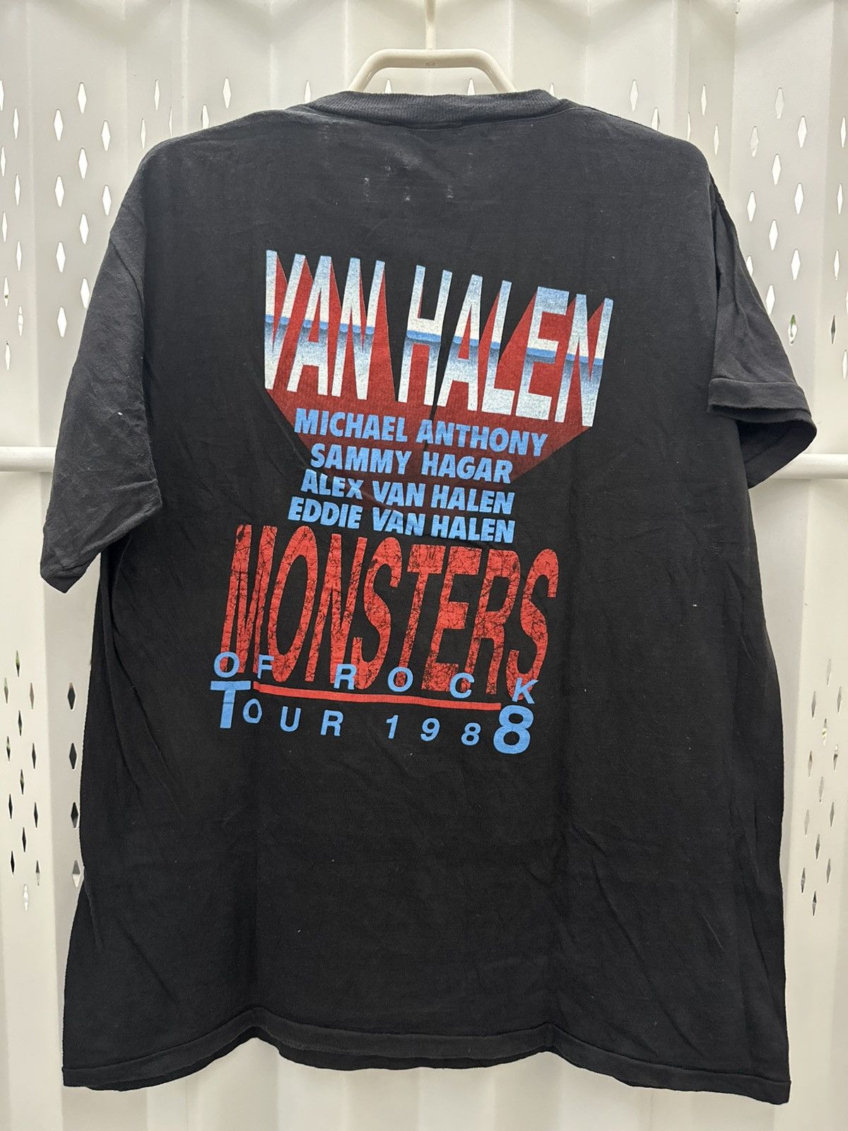 Band Tees Vintage Van Halen Monsters of Rock 1988 Tour TShirt Size US XL / EU 56 / 4 - 2 Thumbnail