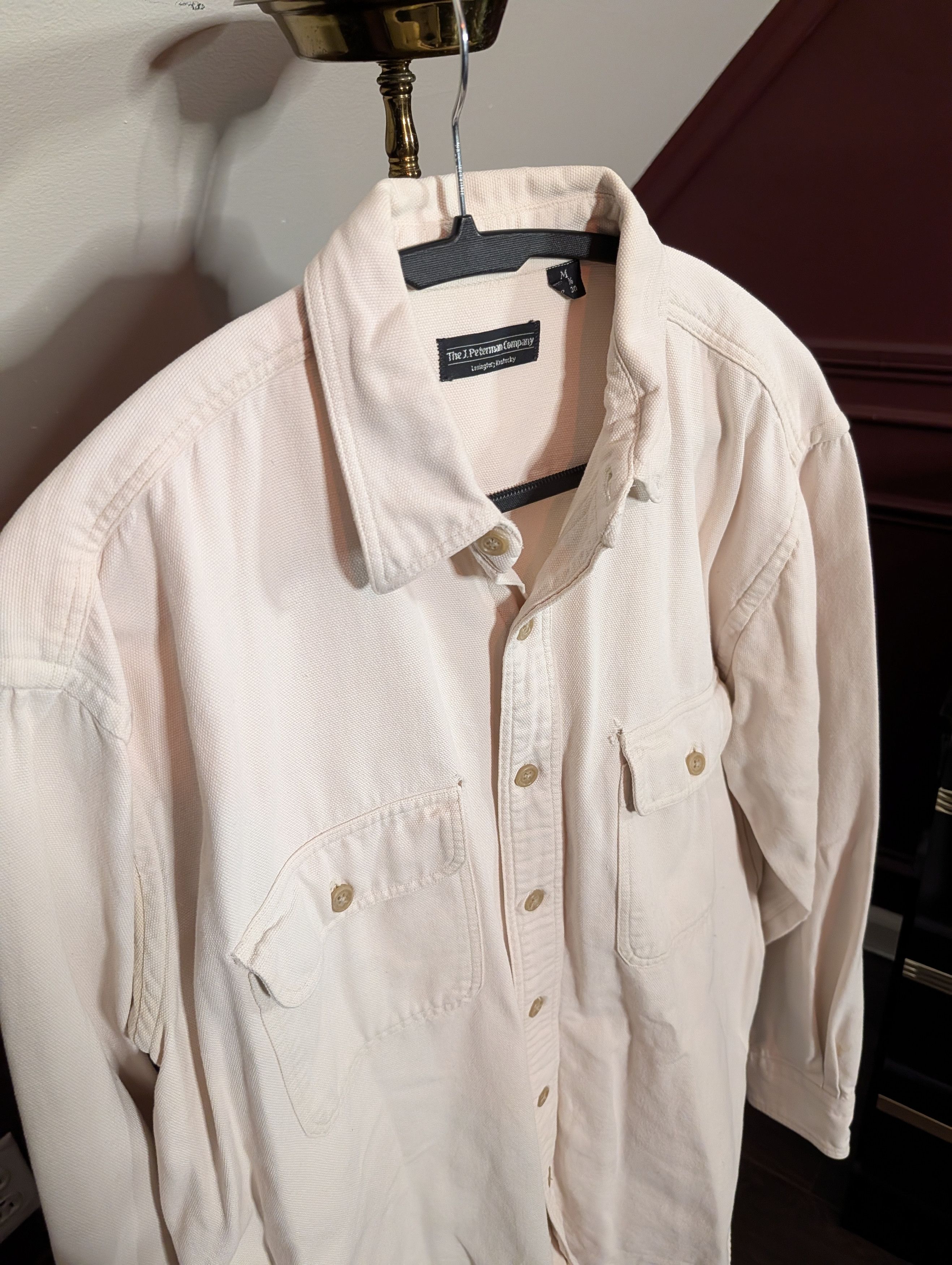 J. Peterman Vintage MiUSA canvas cotton dual pocket work shirt Size US M / EU 48-50 / 2 - 2 Thumbnail