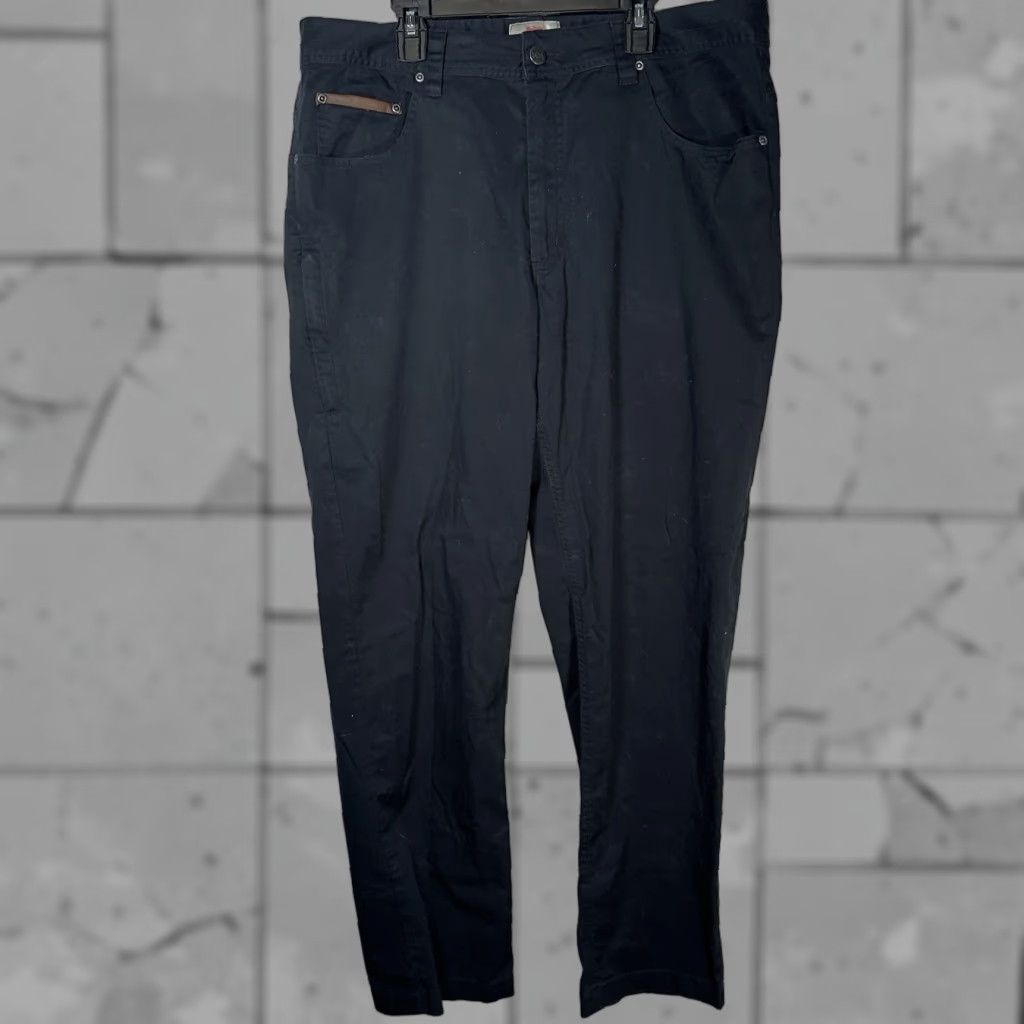 Vintage Rail Riders Pants Cargo Cotton Blend Black Mens 36x30 Regular Inseam 30 Size US 36 / EU 52 - 1 Thumbnail