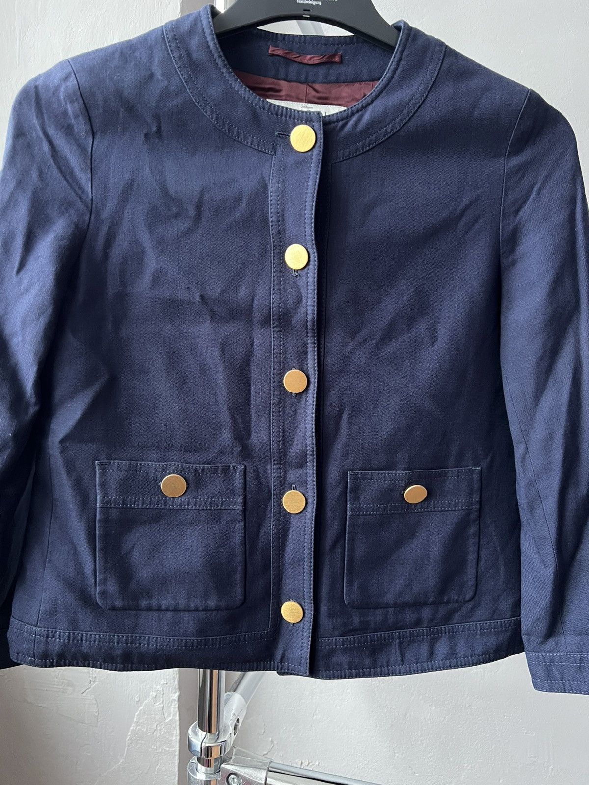 Gucci GUCCI UNIFORM WOMEN GOLD METAL BUTTON NAVY BLAZER JACKET M Size M / US 6-8 / IT 42-44 - 4 Thumbnail