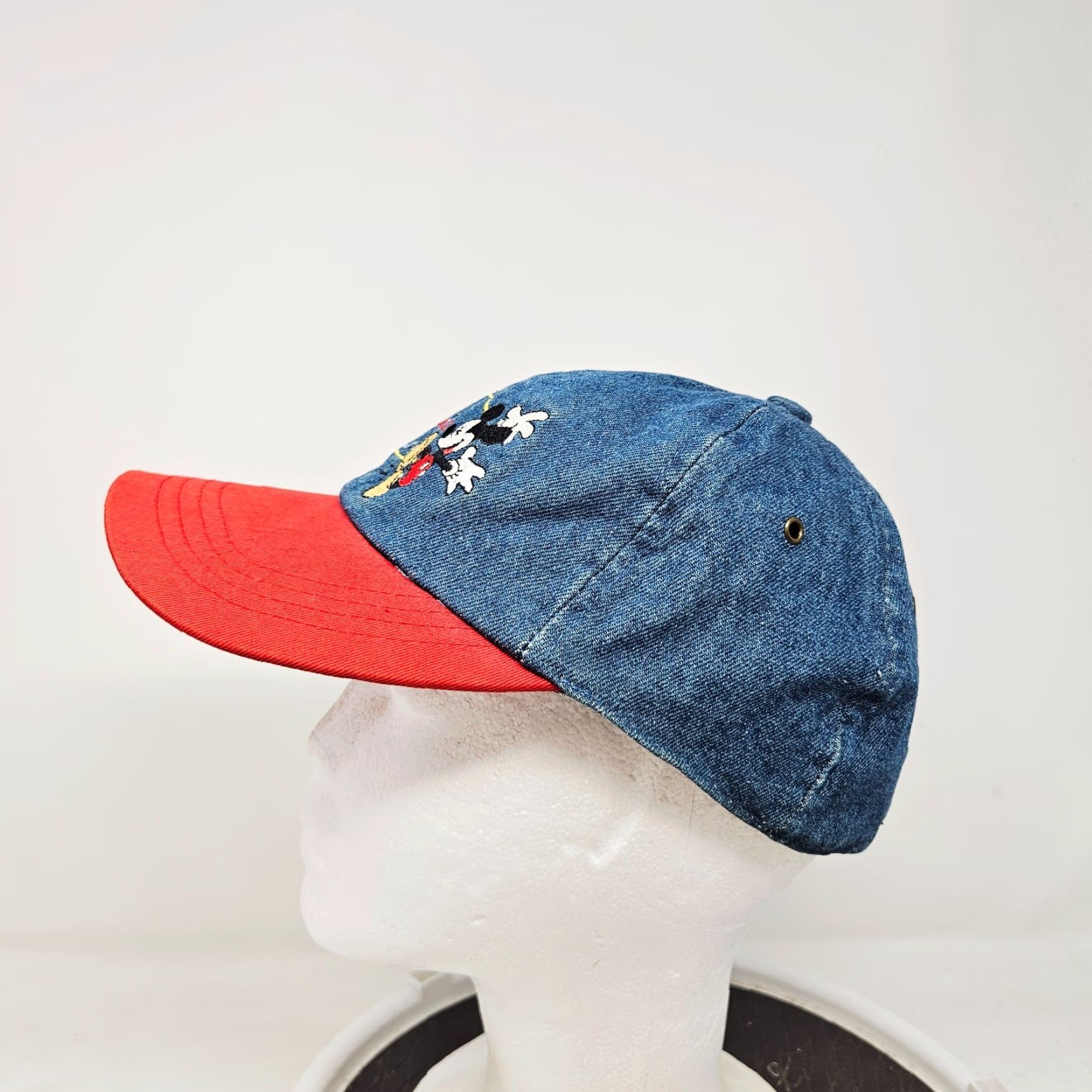 Mickey Unlimited VINTAGE Mickey Mouse Unlimited Denim Hat 90s One Size Cartoon Size ONE SIZE - 3 Thumbnail