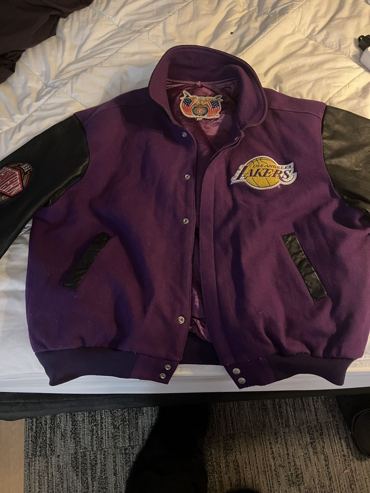 Jeff Hamilton Vintage Jeff Hamilton LA Lakers 2001 NBA Finals Jacket Size US XXL / EU 58 / 5 - 6 Thumbnail