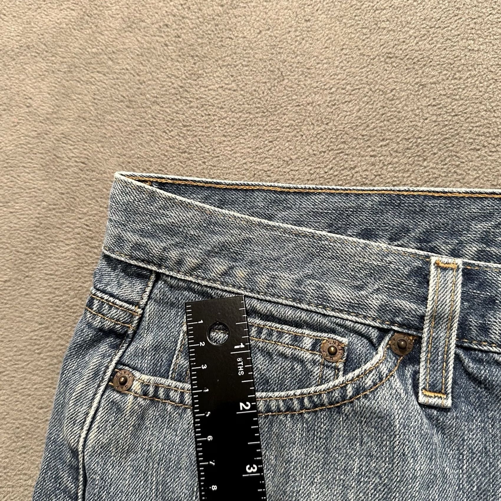 Gap Gap Denim Mini Skirt Womens XL Blue Faded y2K GUC Size 40" / US 18 - 7 Thumbnail