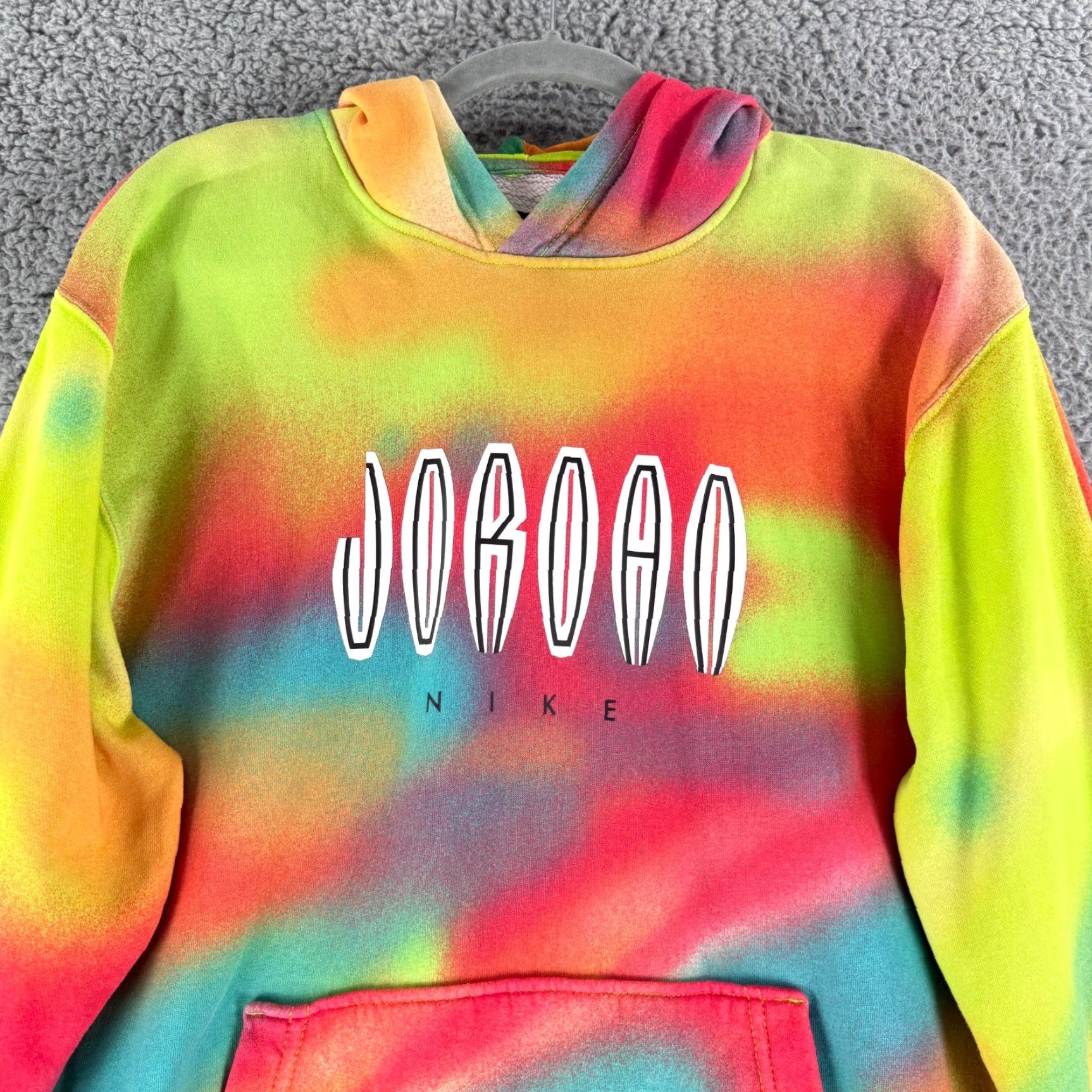 Jordan Brand Jordan Hoodie Sweatshirt Mens Small Yellow Pullover Logo Cotton Long Sleeve Crew Neck Knit Fleece All Seasons Size US S / EU 44-46 / 1 - 2 Thumbnail