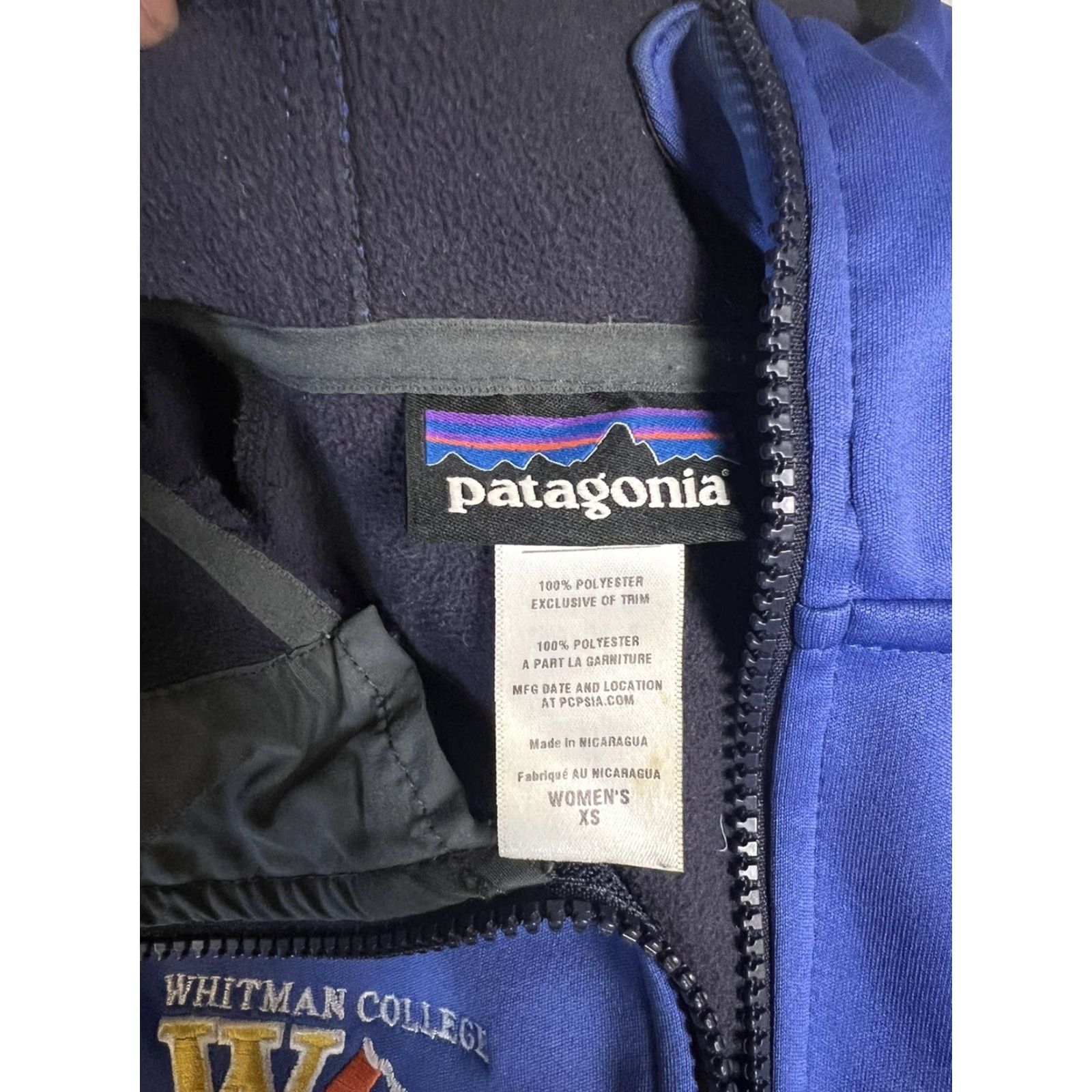 Patagonia Patagonia Jacket Primaloft Blue Womens XS Whitman College Climbing Hood Zip Size XS / US 0-2 / IT 36-38 - 6 Thumbnail