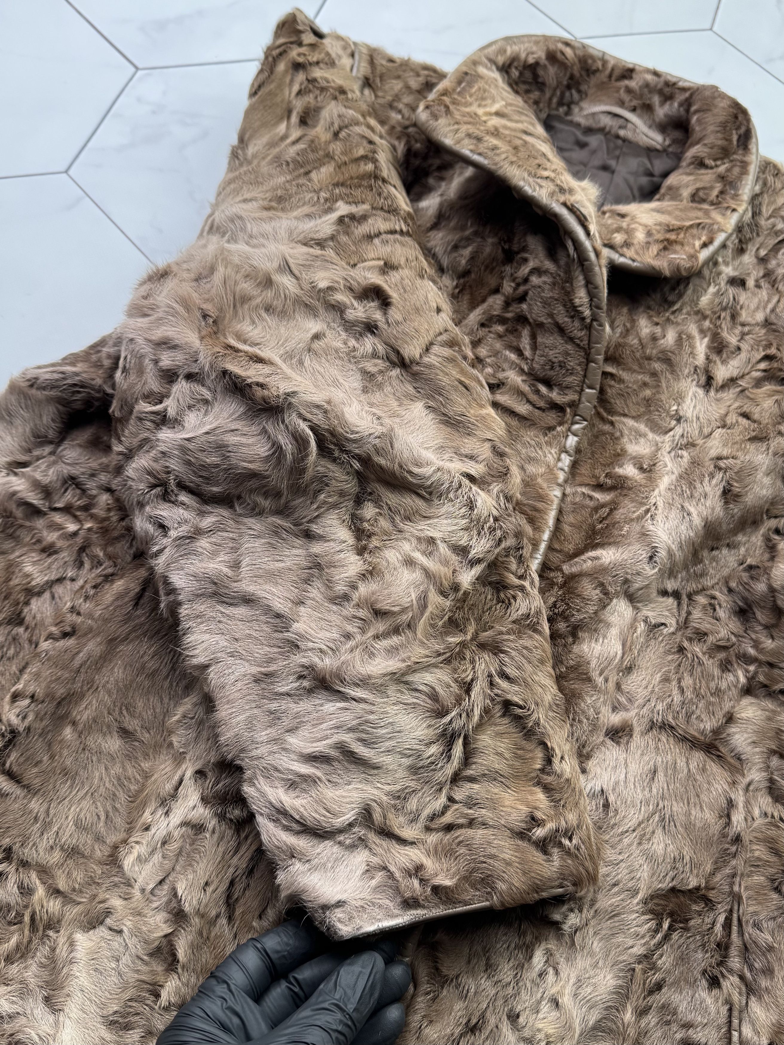 Japanese Brand Vintage Real Fur Coat E2D15 Size L / US 10 / IT 46 - 5 Thumbnail
