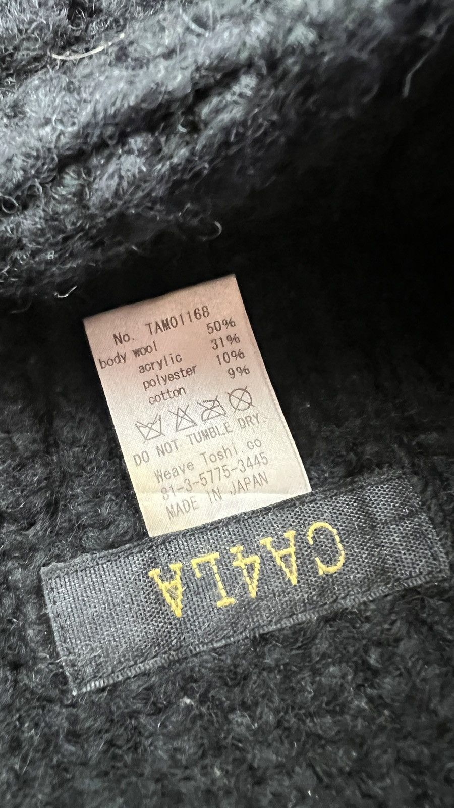 CA4LA CA4LA Balaclava Wool Black Made In Japan Size ONE SIZE - 4 Thumbnail