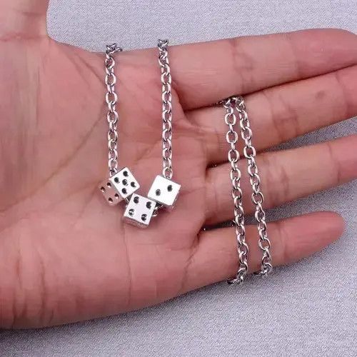 Jewelry Punk Dice Necklace Size ONE SIZE - 4 Thumbnail