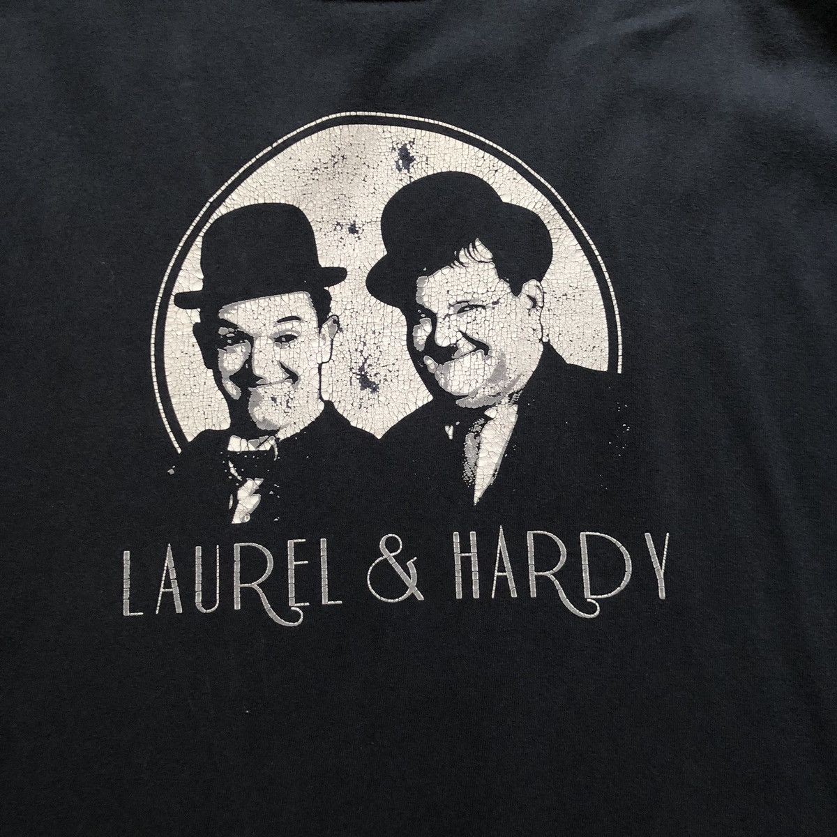 Band Tees × Rap Tees × Vintage Vintage Laurel & Hardy T-Shirt tour Faded Style 90s Y2K Size US XL / EU 56 / 4 - 2 Thumbnail