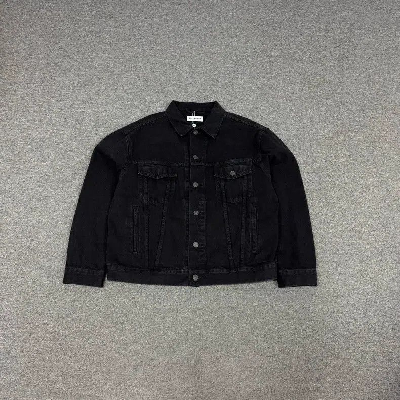Balenciaga Balenciaga Crystal Logo Denim Jacket Size XS / US 0-2 / IT 36-38 - 2 Thumbnail